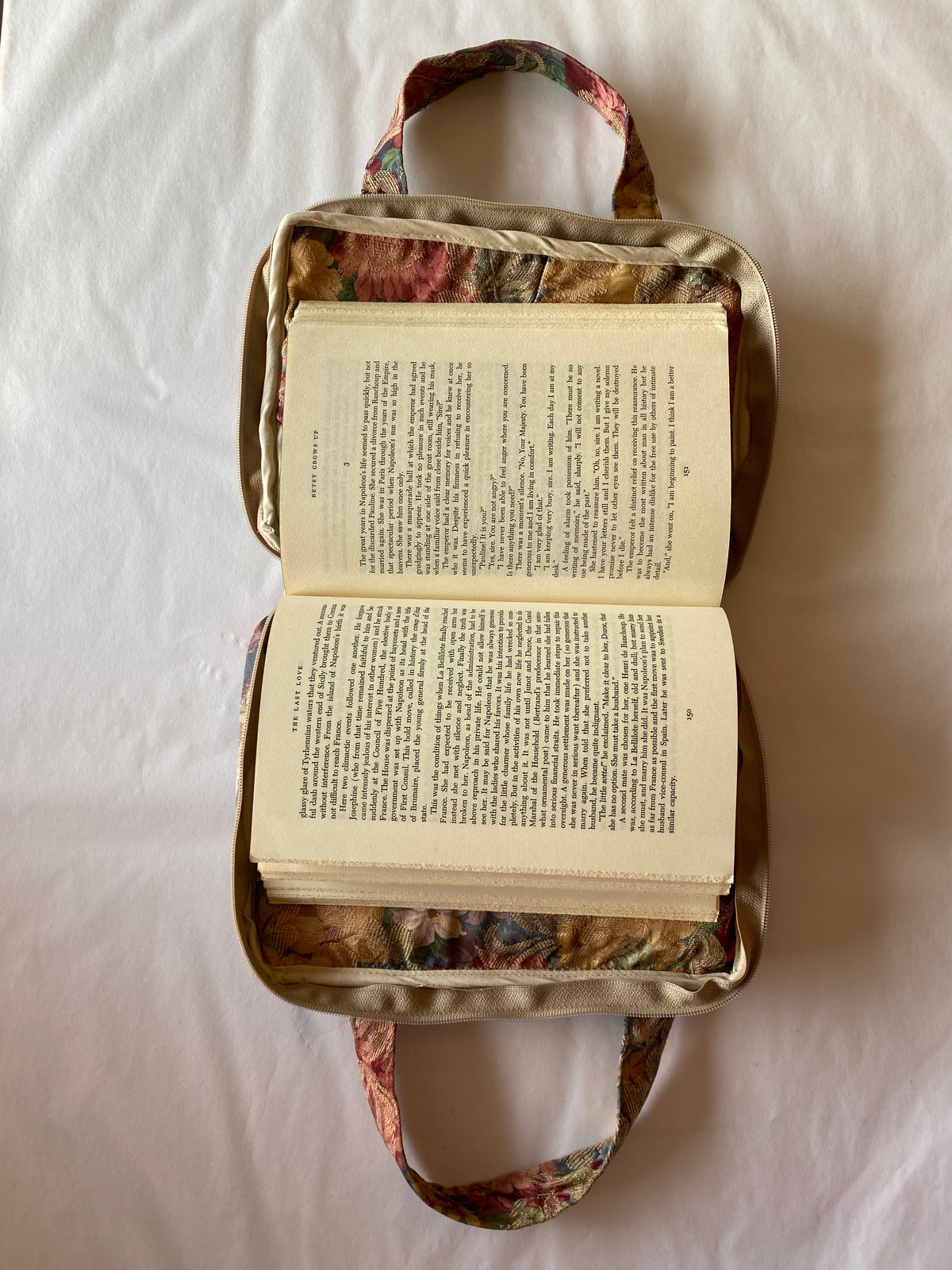 Tapestry Book Cover with Handle
