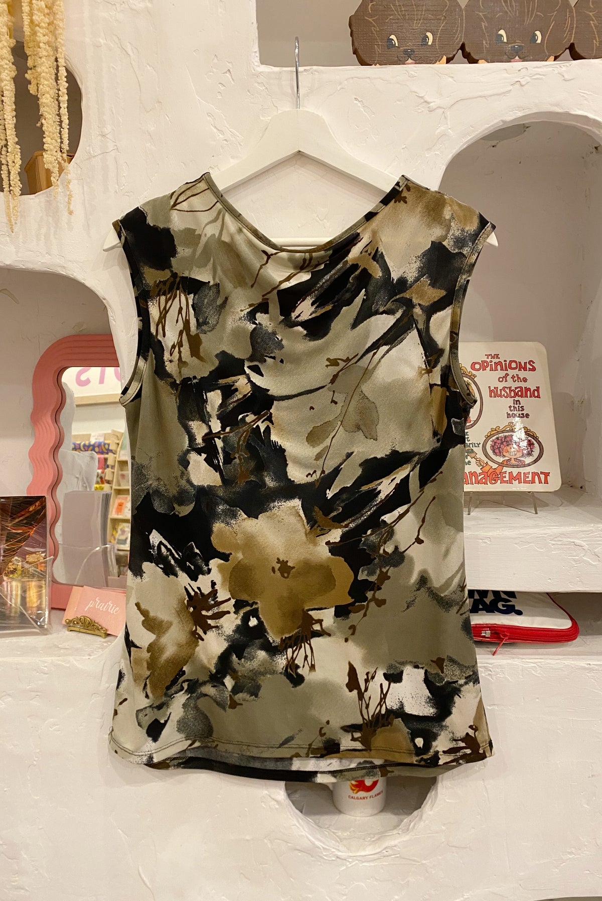 Y2K Abstract Pattern Tank Top