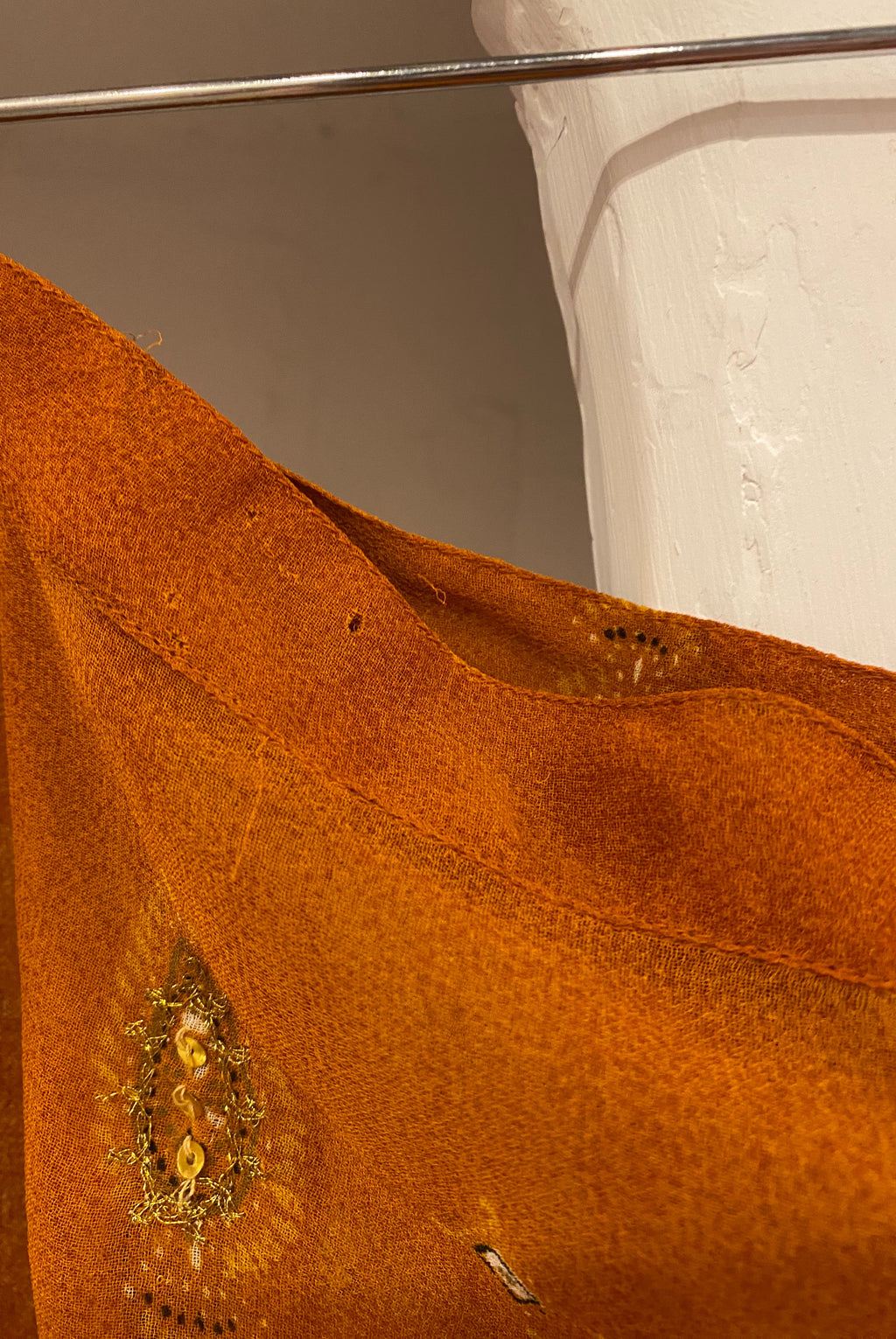 90s Sari Mesh Wrap Skirt