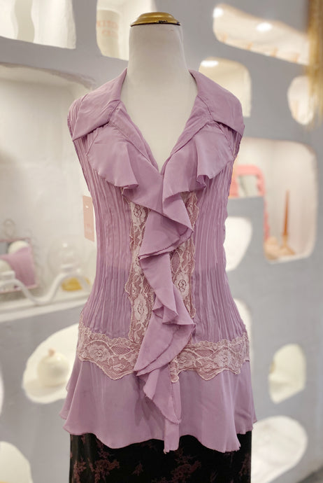 Lilac Ruffle Tank