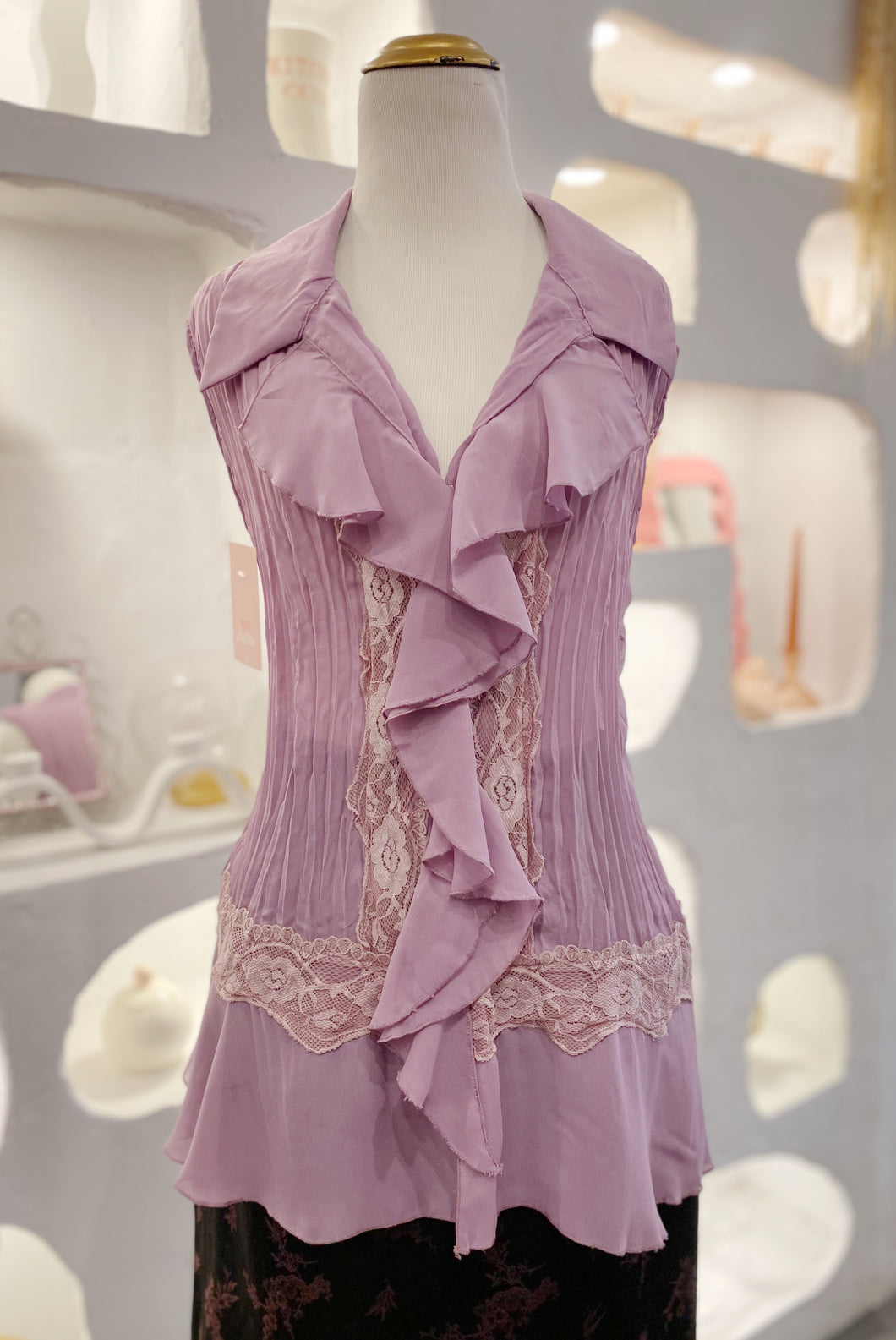Lilac Ruffle Tank