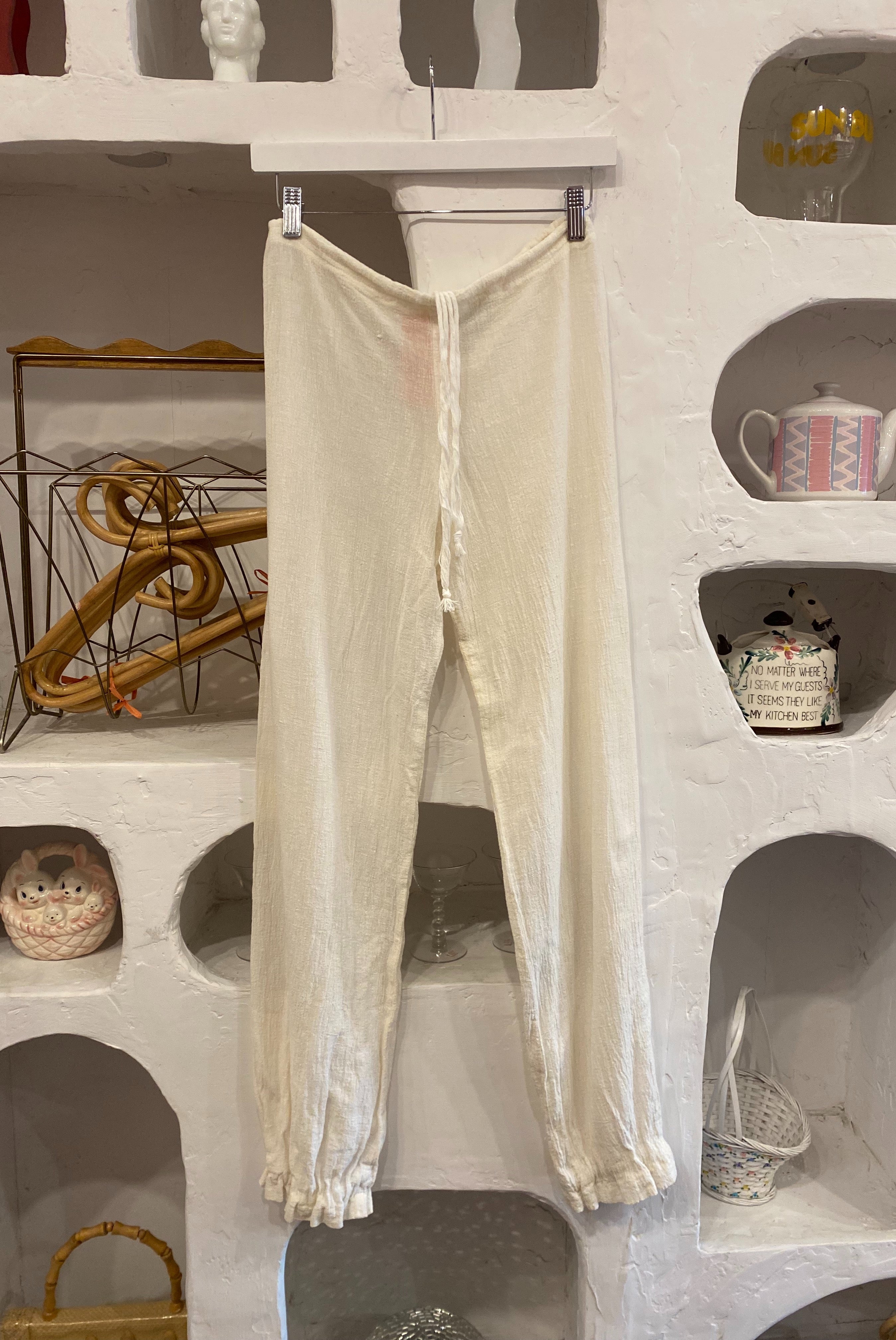White Cotton Gauze Bloomers
