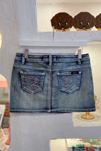 Sequin Jean Skirt