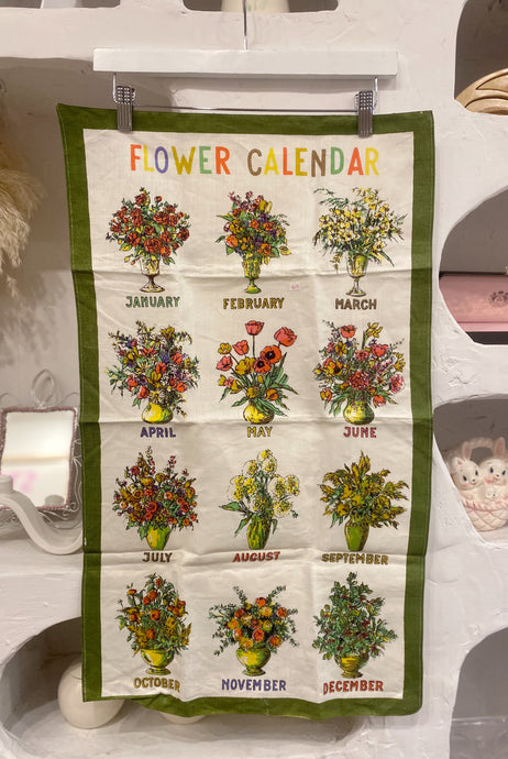 Flower Tea Towel