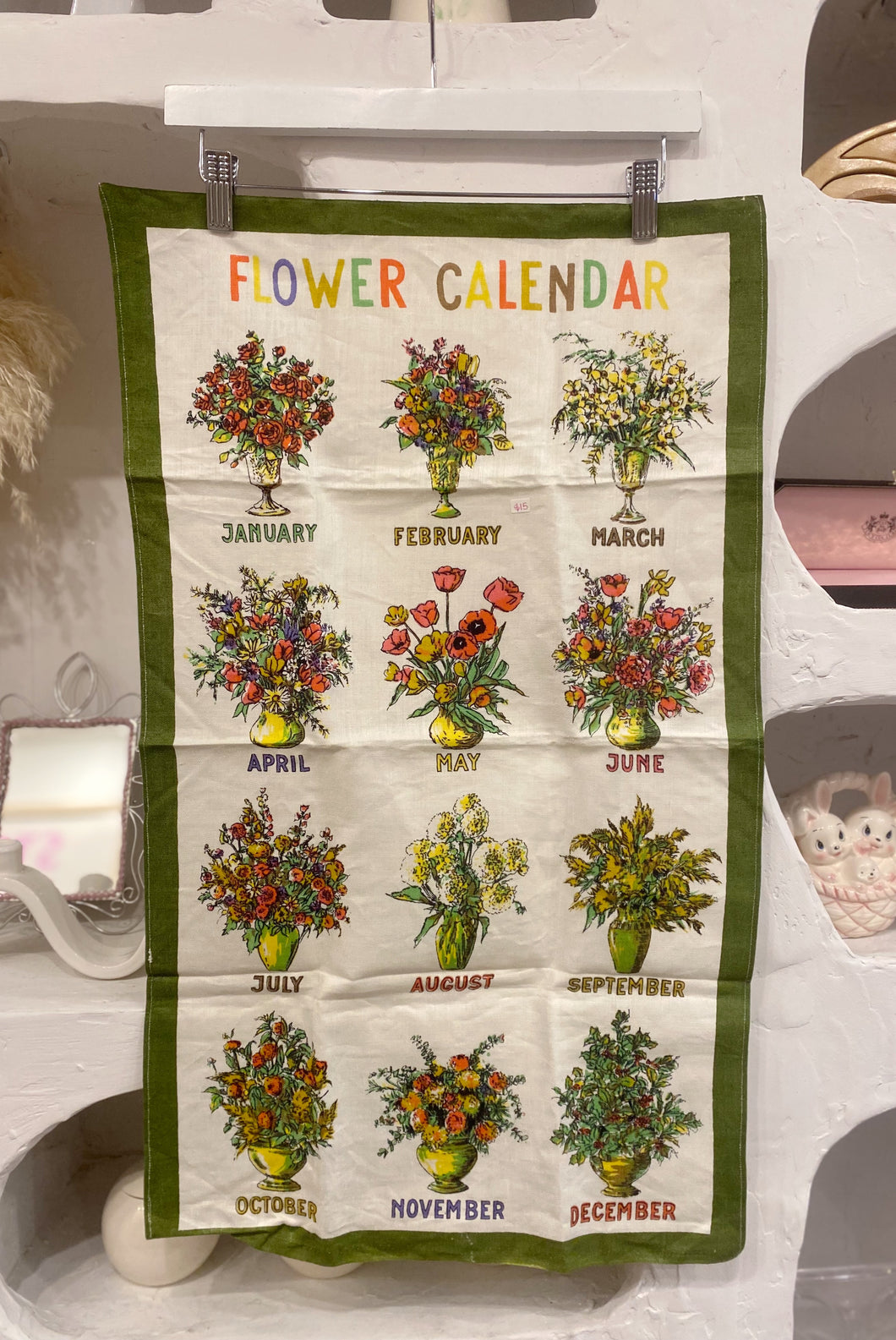 Flower Tea Towel