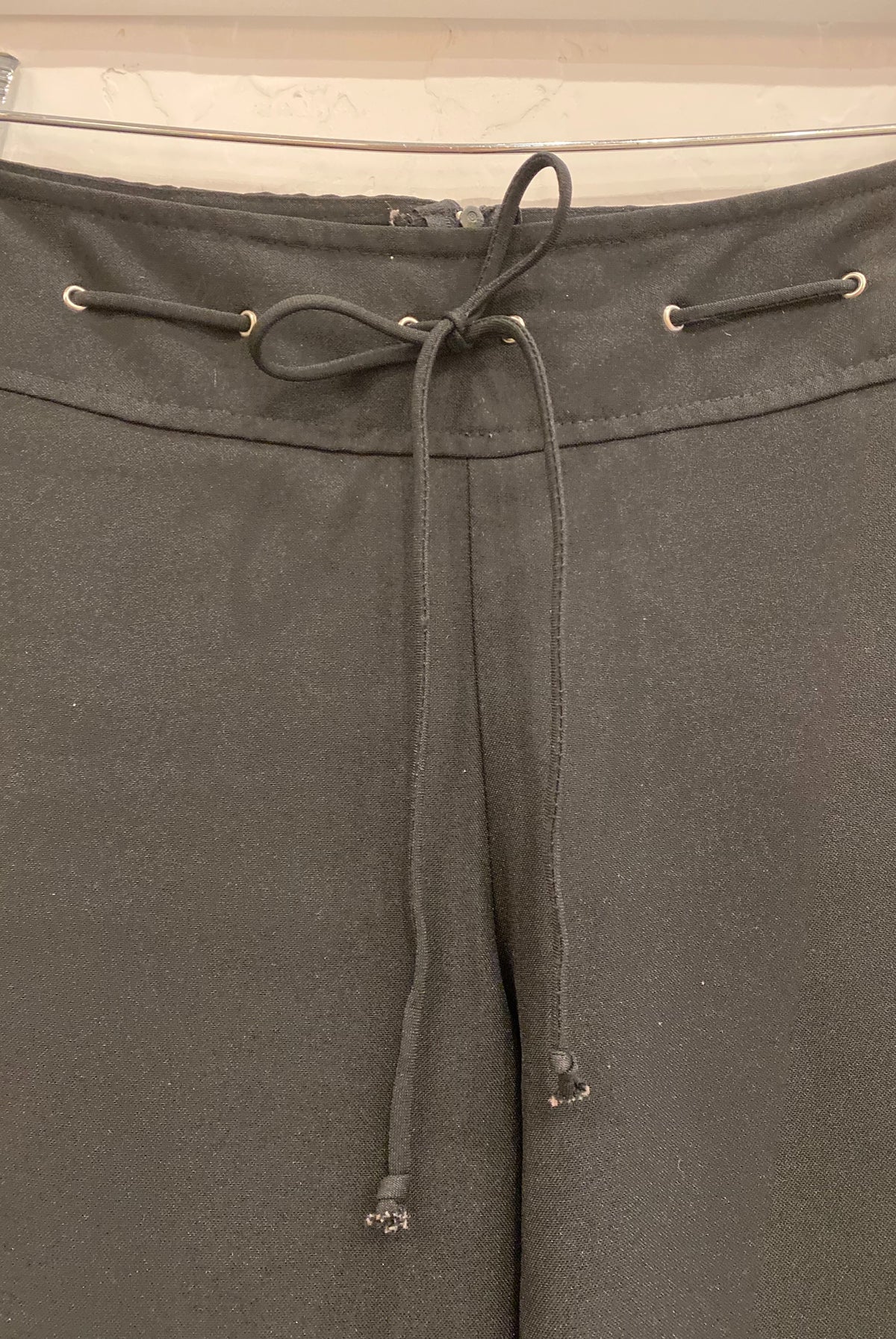 Y2K Black Pants with Waist Ties