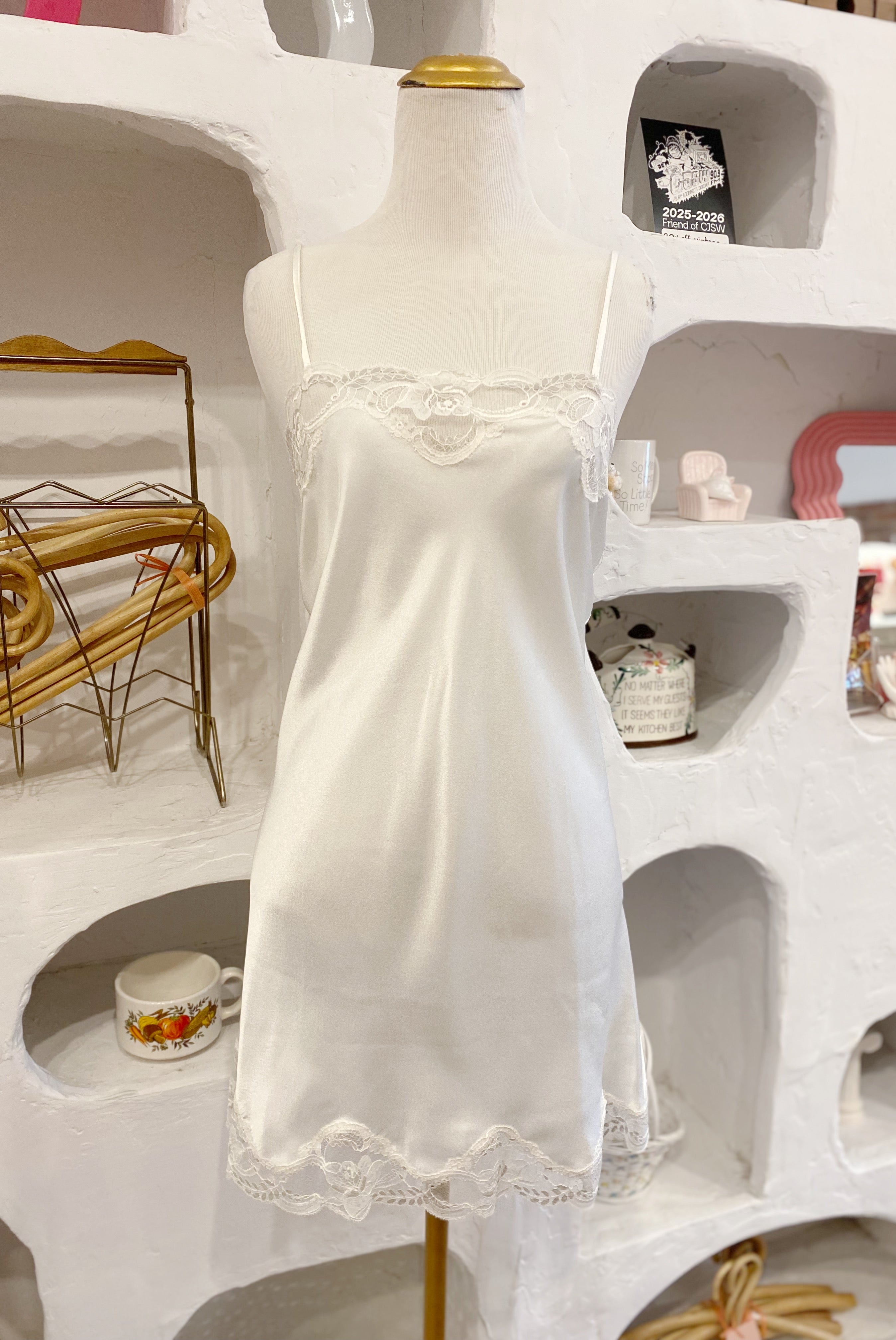White Slip Dress