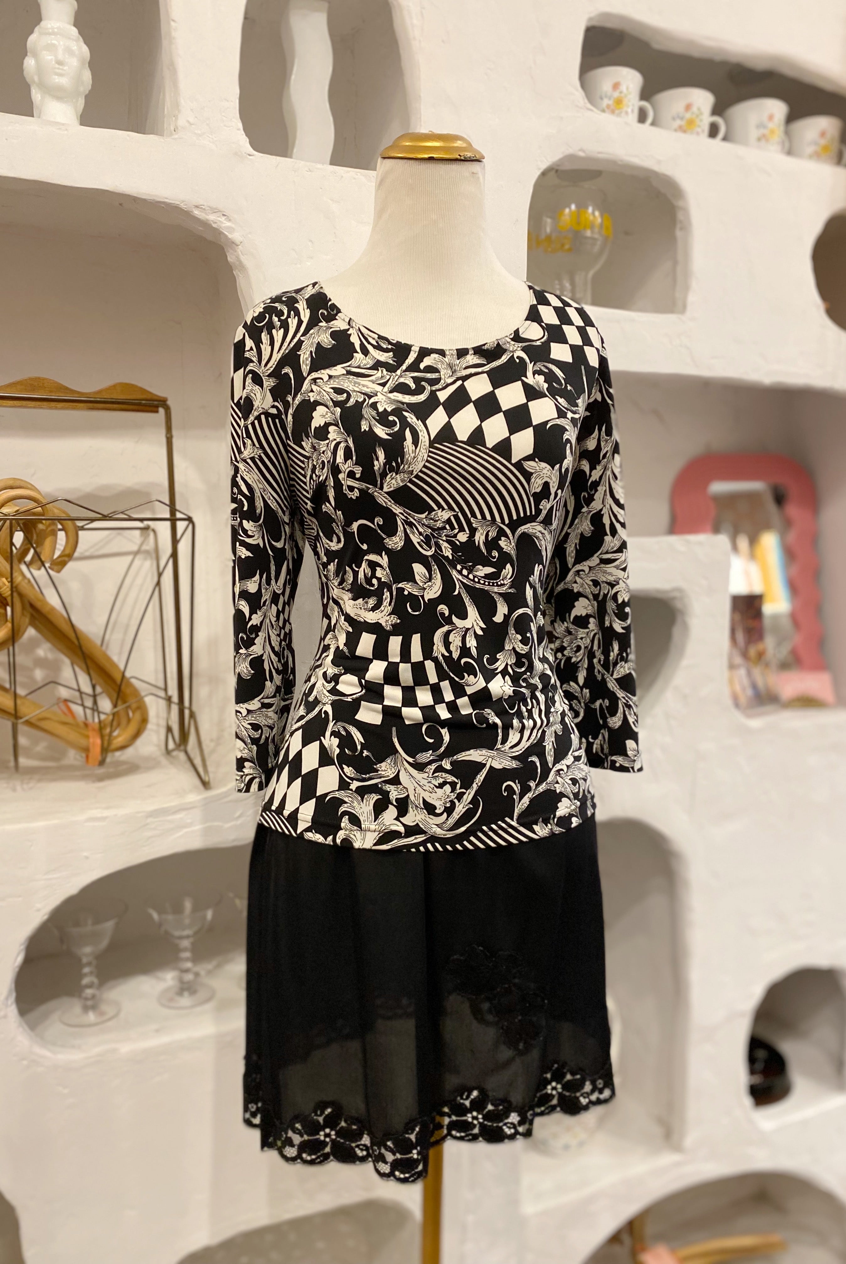 Bold Monochrome Patterned Shirt