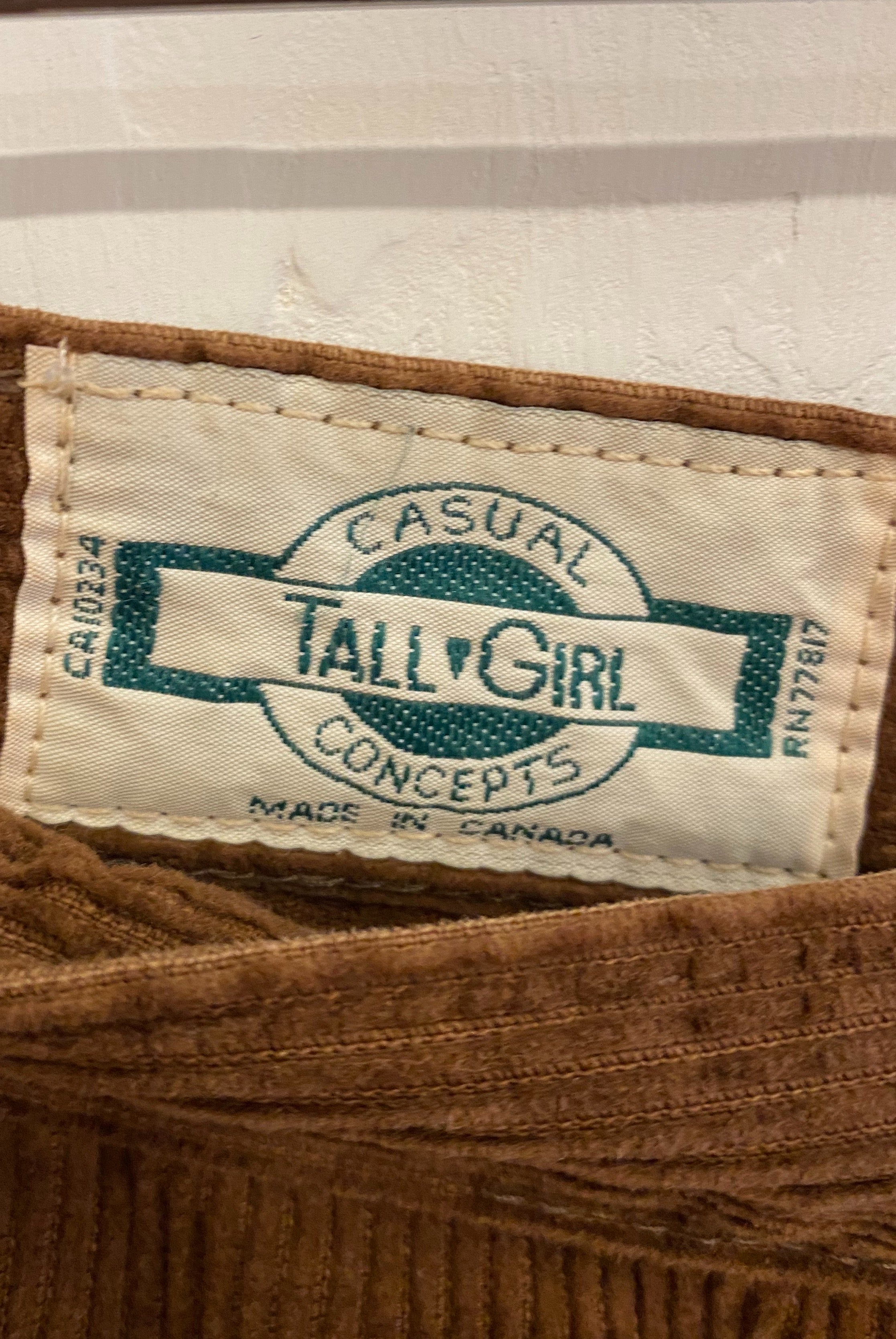 Vintage High Rise Brown Corduroy Pants