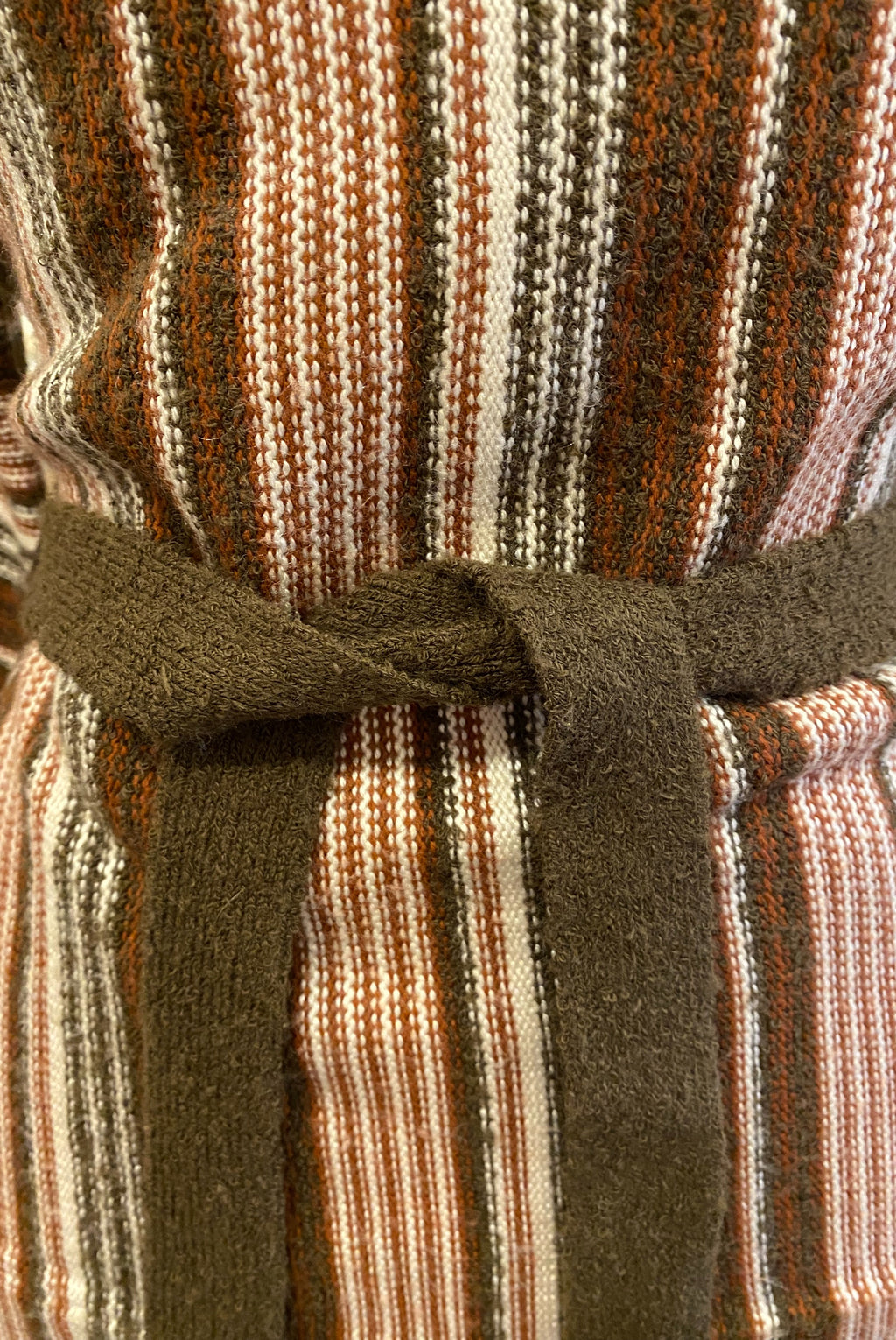 70s Striped Cowl Neck Sweater