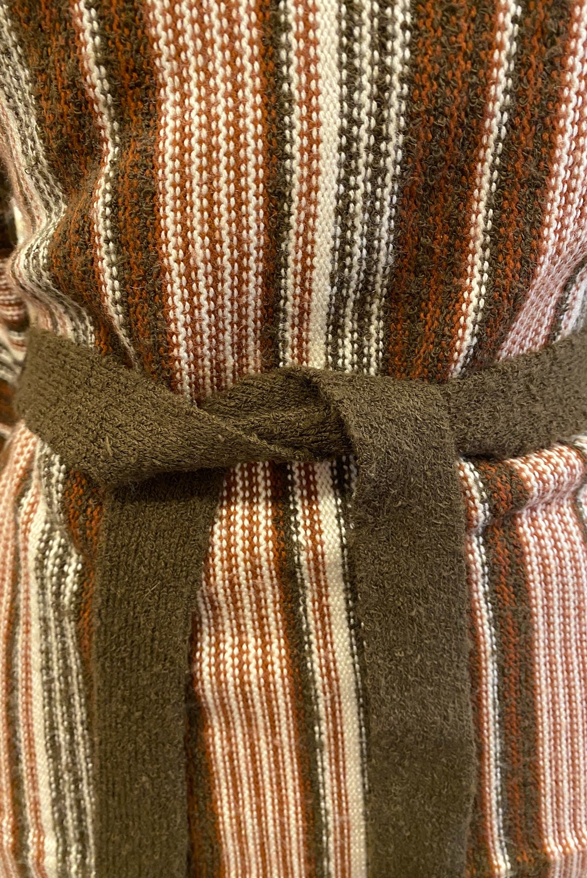 70s Striped Cowl Neck Sweater