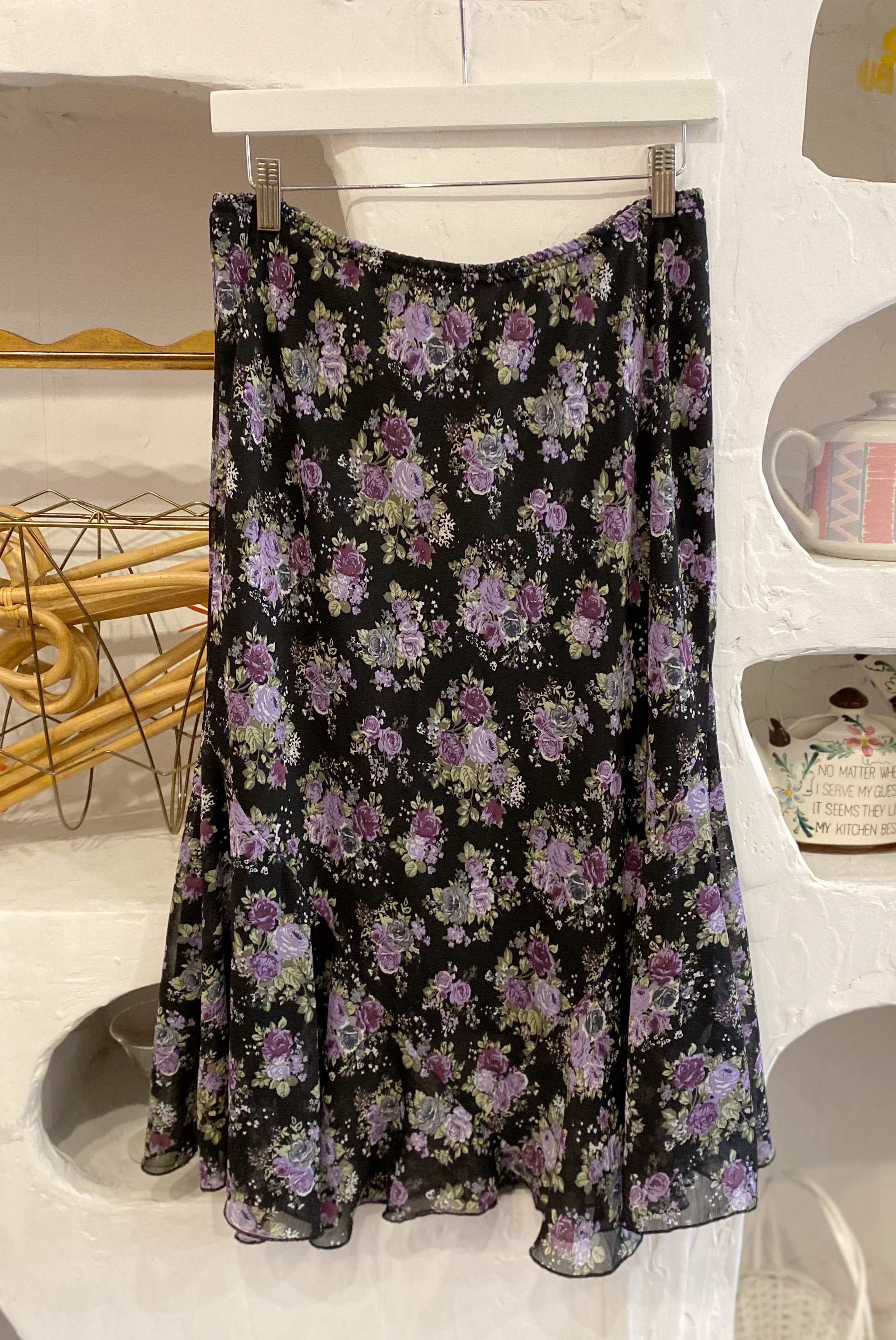 Floral Midi Skirt