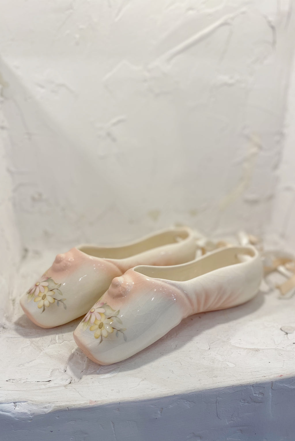 Wall Hanging Ceramic Ballet Slippers