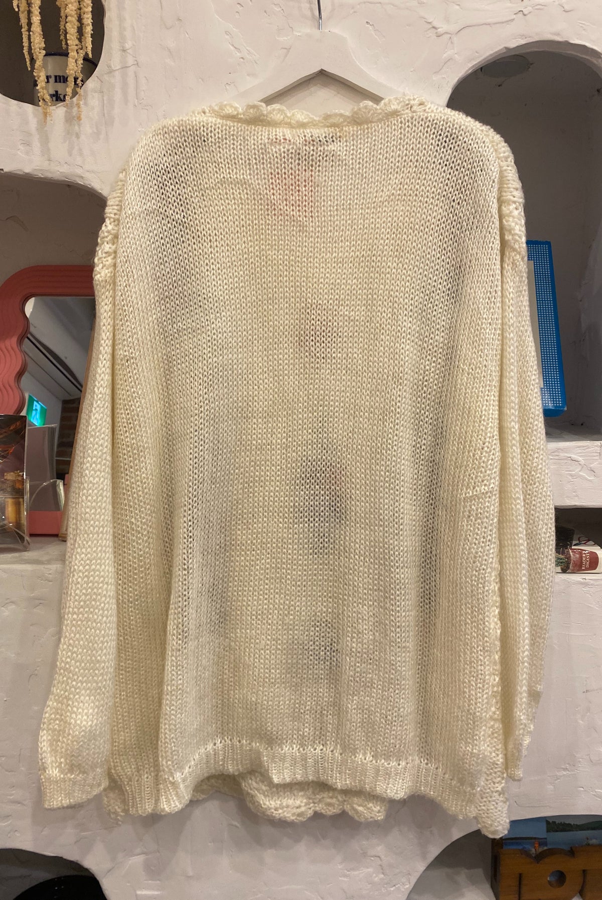 Grandma Core Floral Knit Sweater