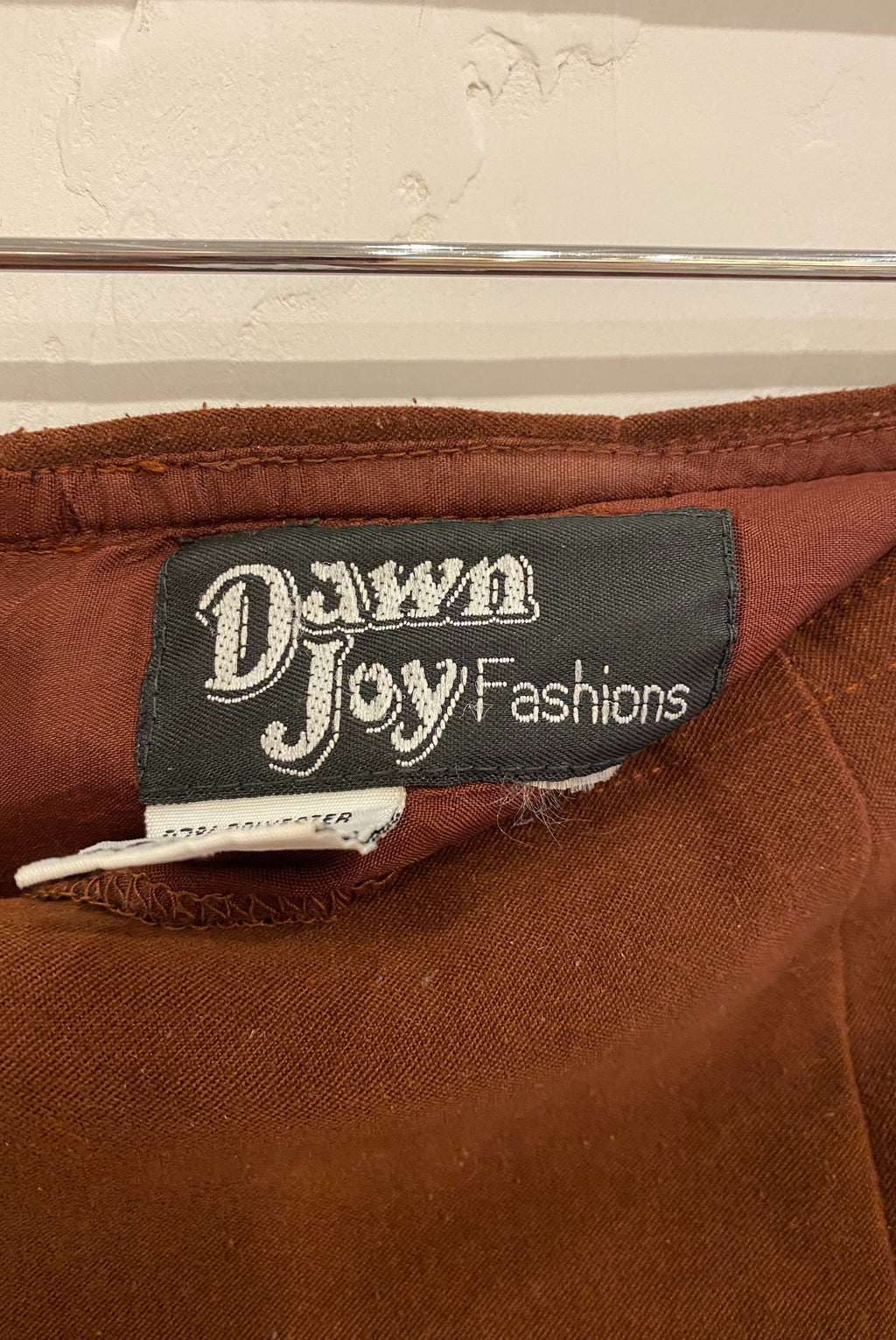Vintage Chocolate Brown Pencil Skirt