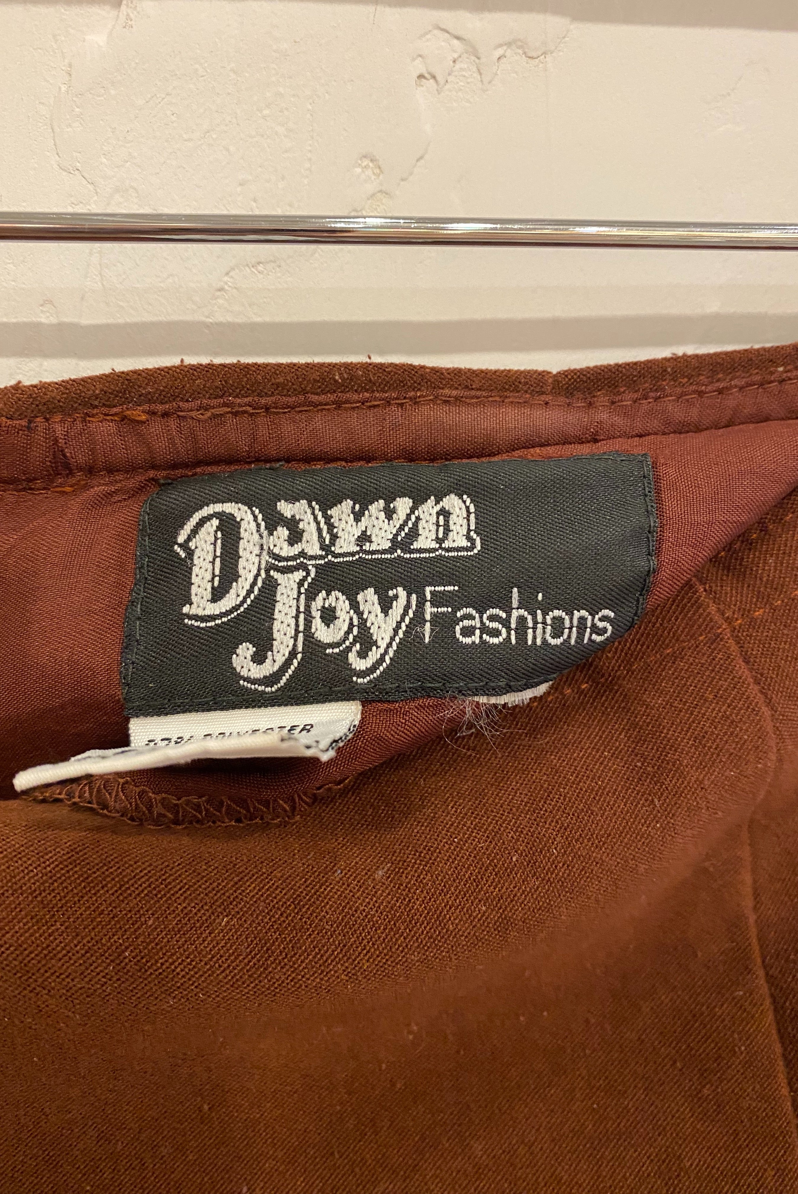 Vintage Chocolate Brown Pencil Skirt