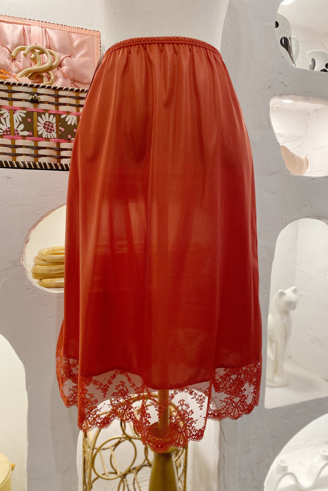 Red Slip Skirt