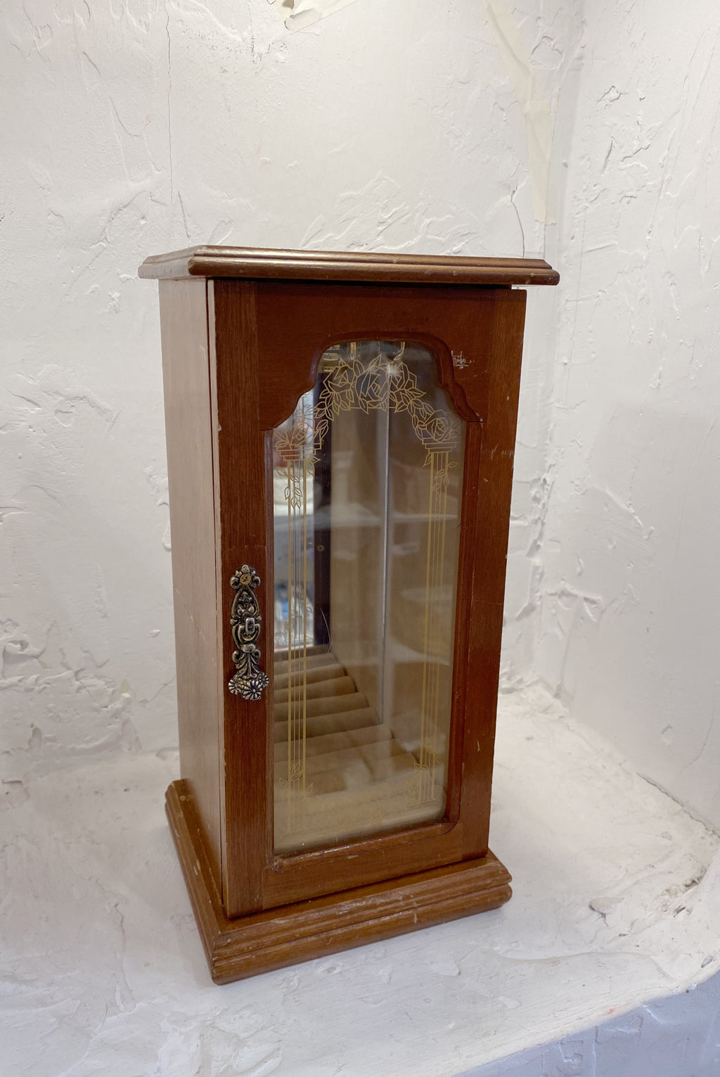 Jewelry Armoire with Necklace Carousel