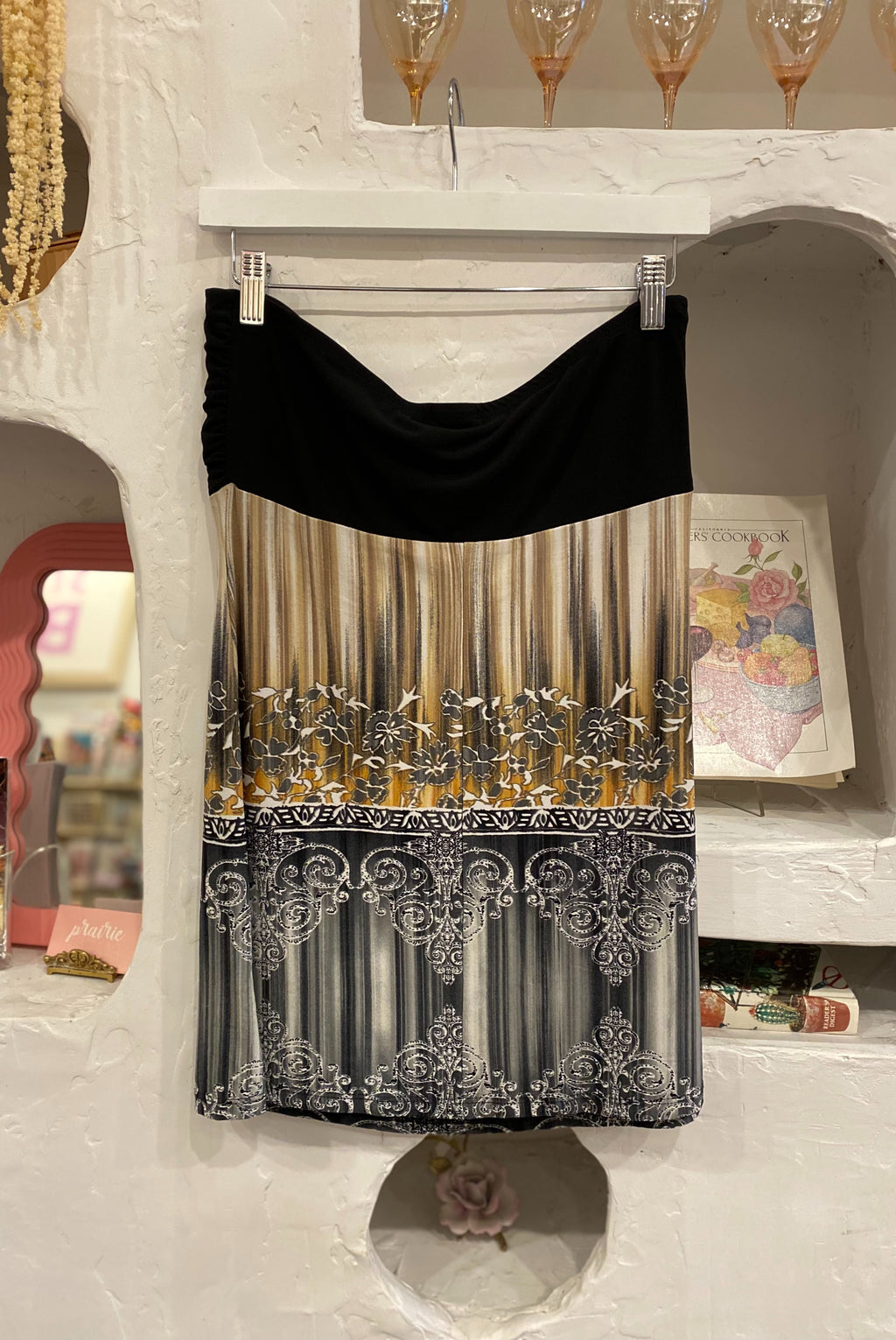 Y2K Strapless Babydoll Top