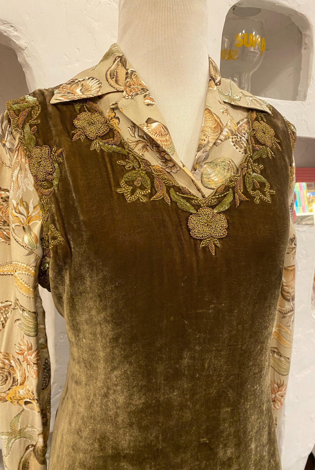 Vintage Velvet Pakistani Kameez Tunic