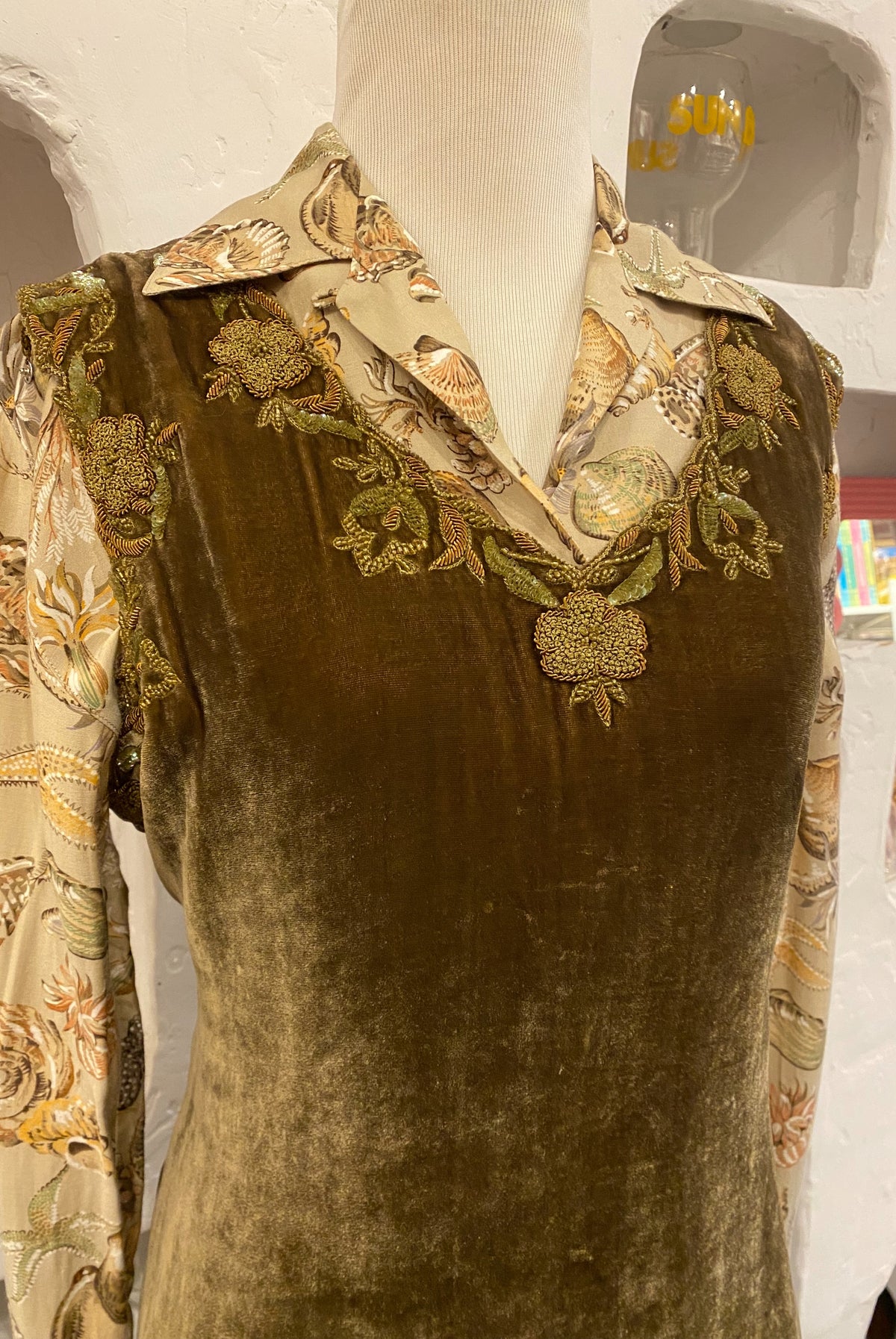 Vintage Velvet Pakistani Kameez Tunic