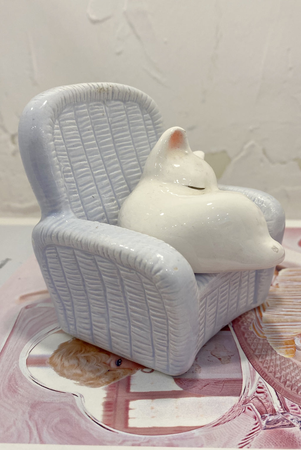 Vintage Ceramic Cat Figurine