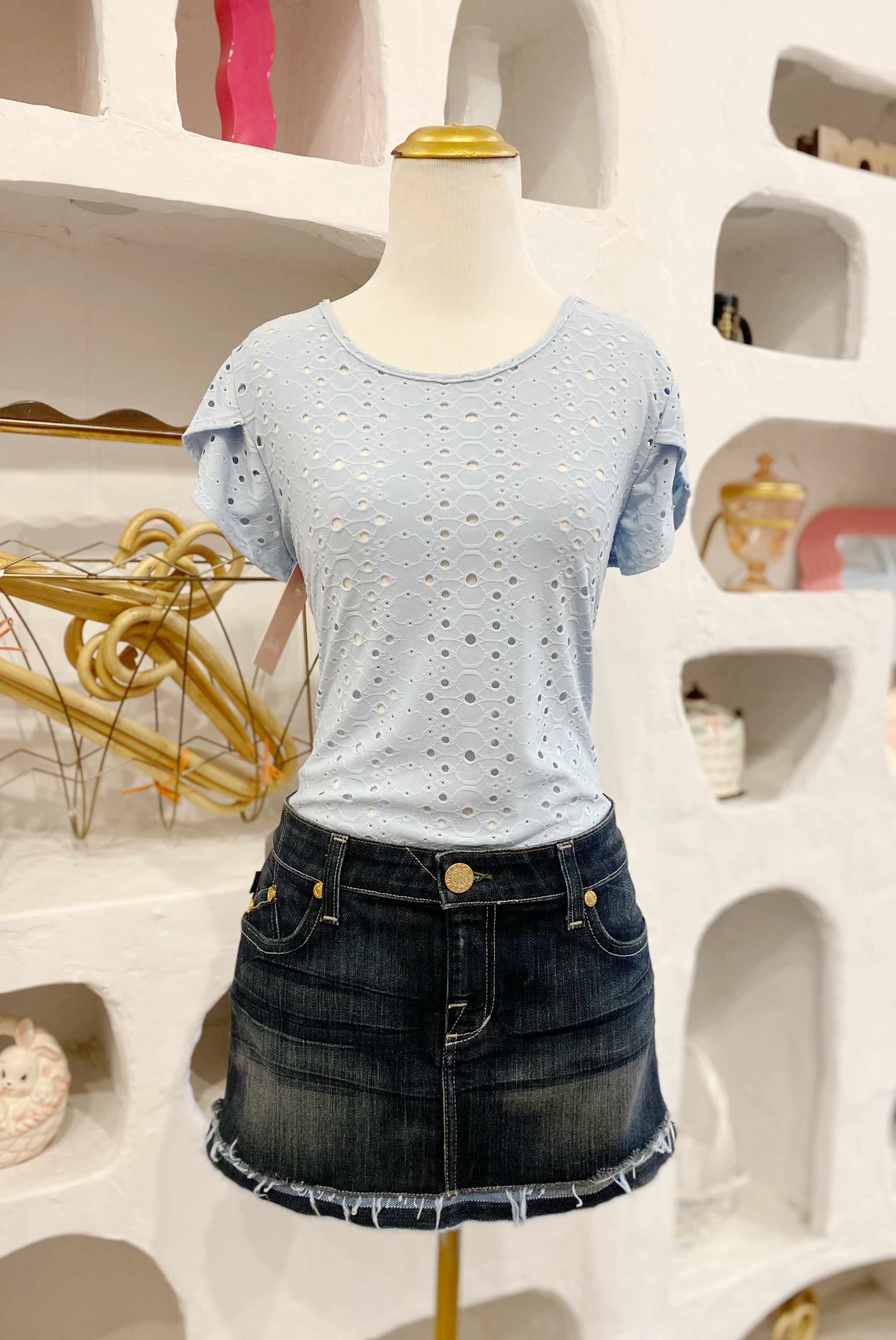 Eyelet Tee