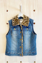 Fur Trim Jean Vest