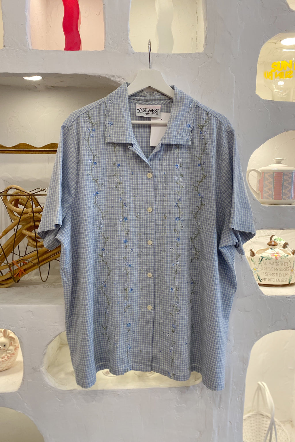 Embroidered Button Up