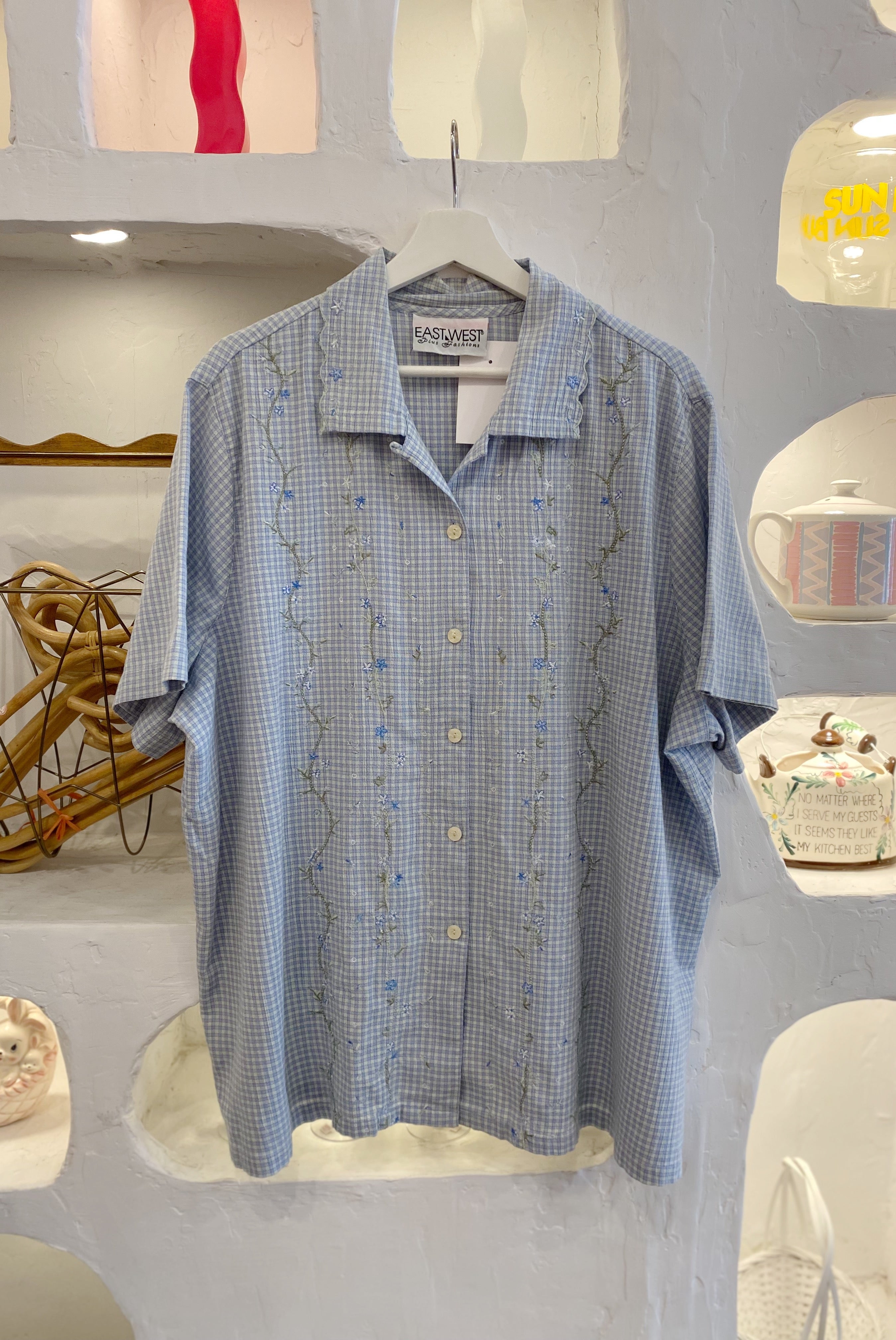 Embroidered Button Up
