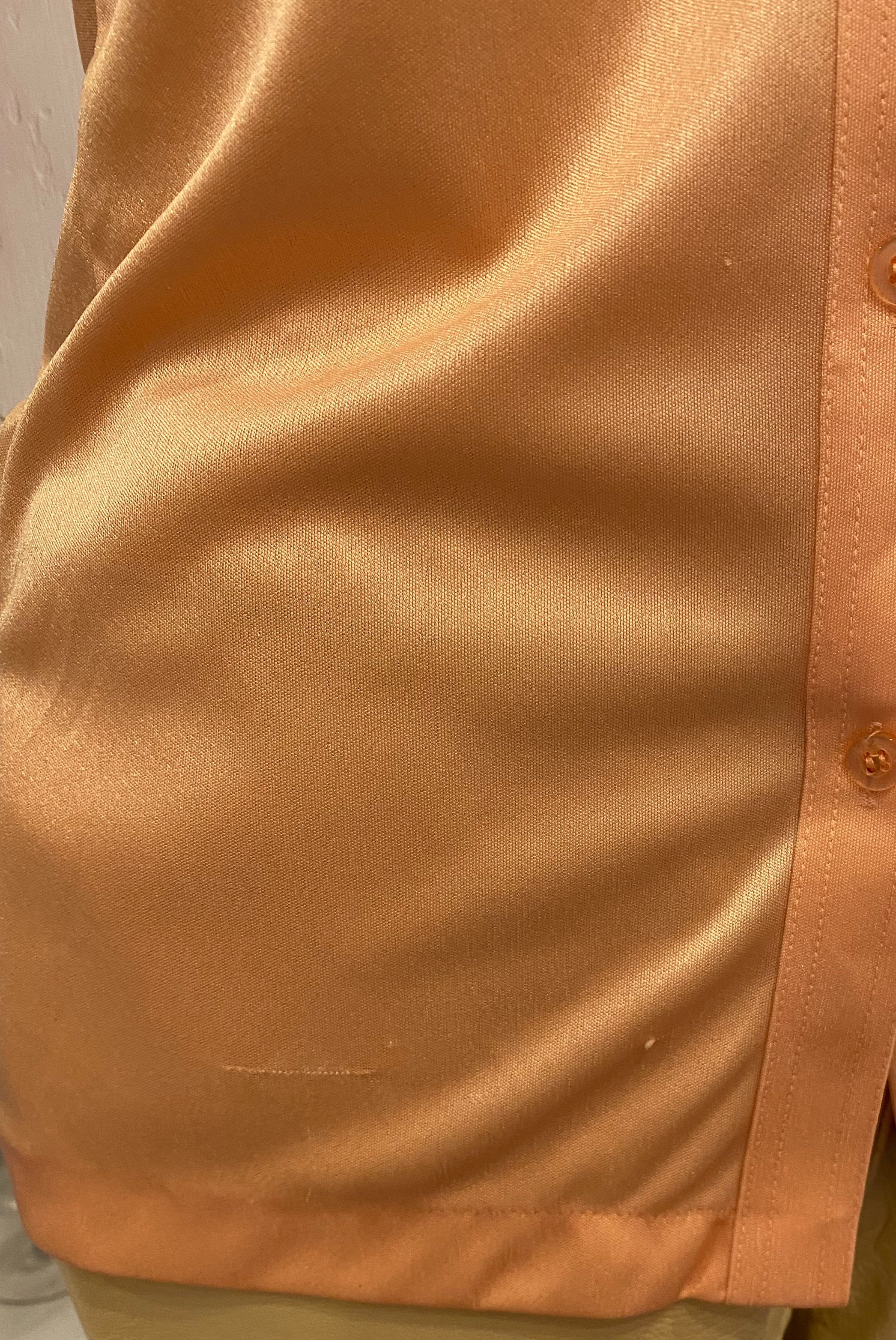 Peach Button Up