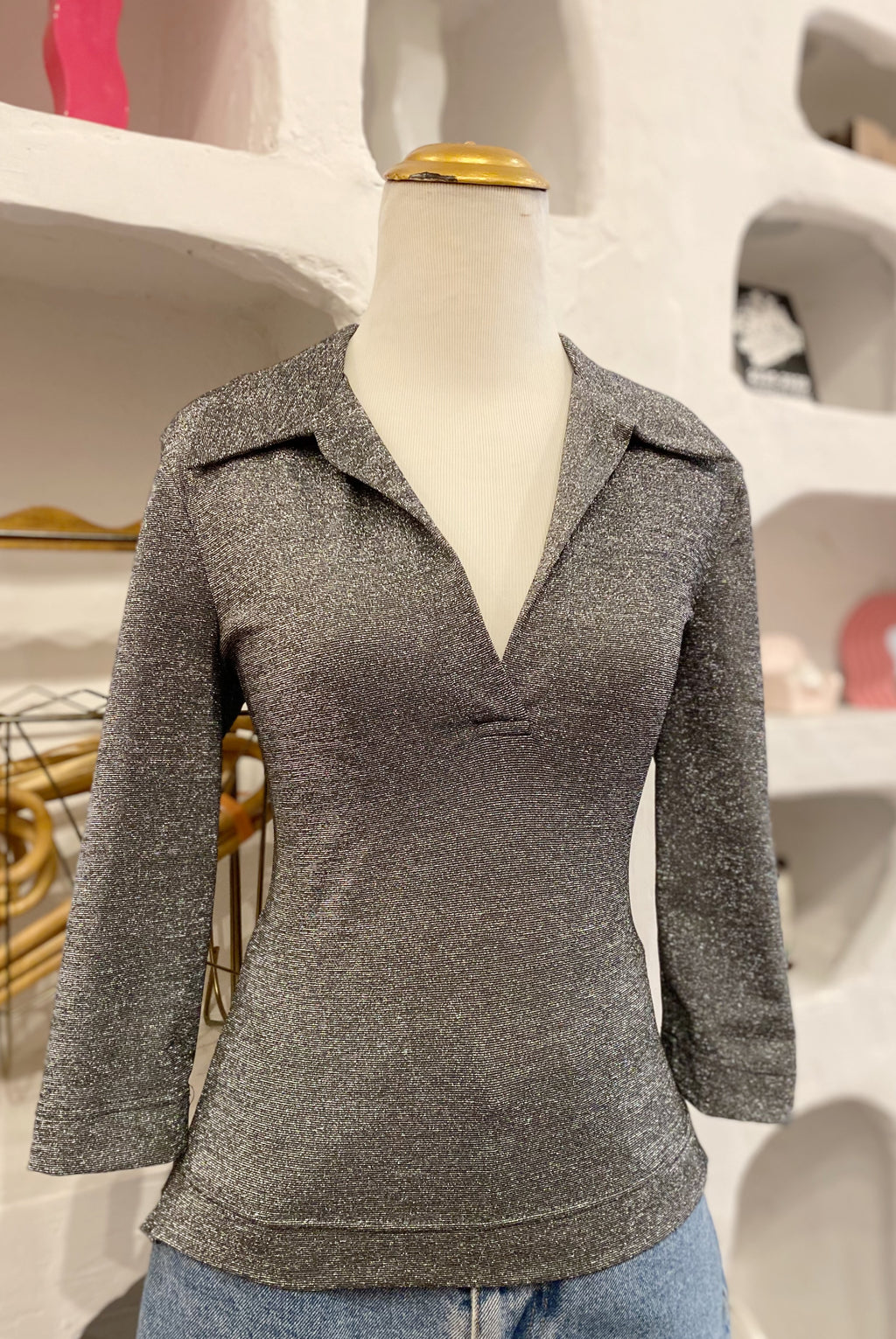 90s Collared Top