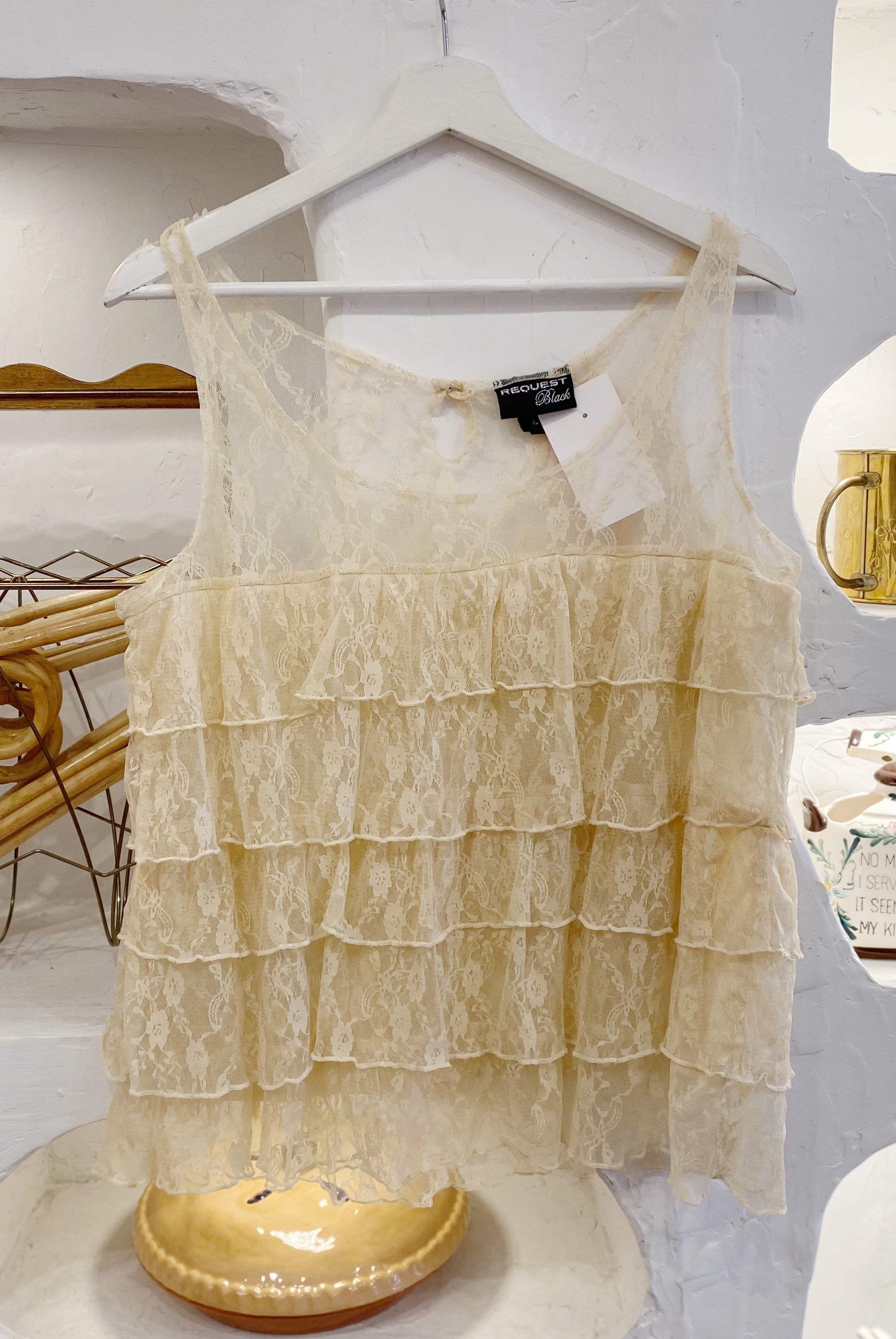 Ruffle Lace Tank