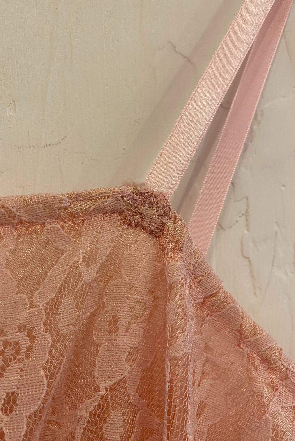 70s Pink Lace Maxi Dress + Cropped Jacket Set
