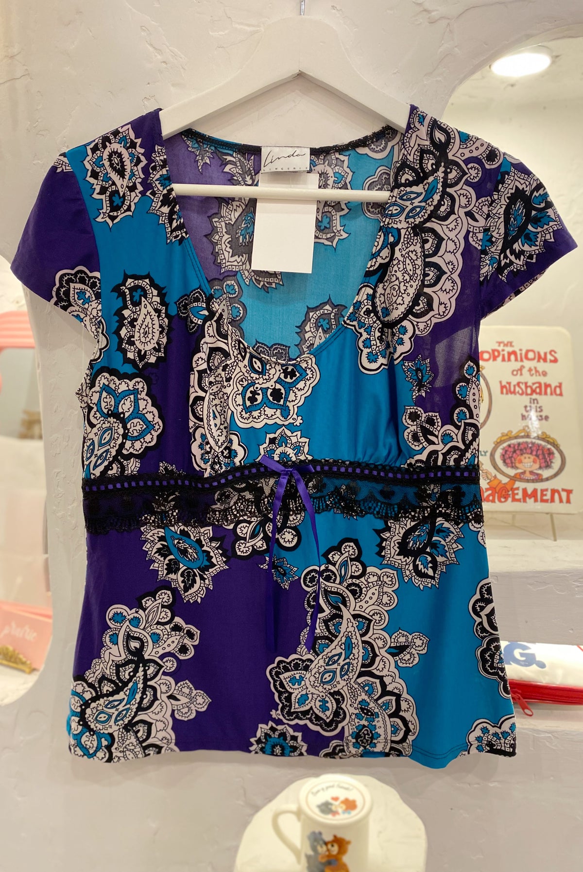 Y2K Jewel Tone Paisley Tee
