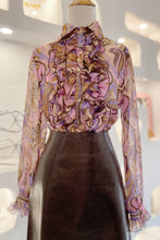 Paisley Ruffle Blouse