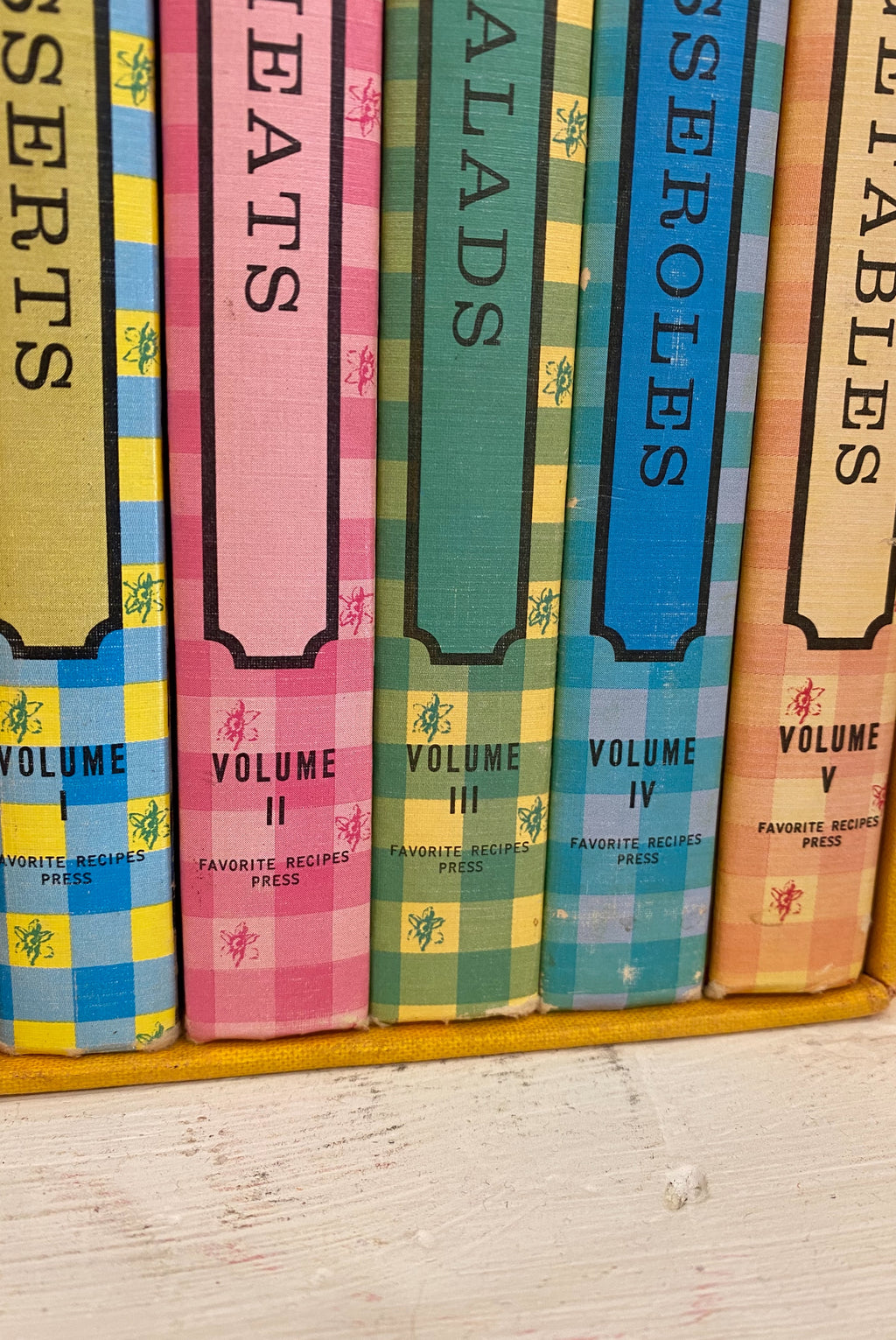 Retro Hardcover Cookbook Box Set
