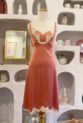 70s Dusty Rose Slip Dress