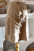 90s Tan Corduroy Skirt