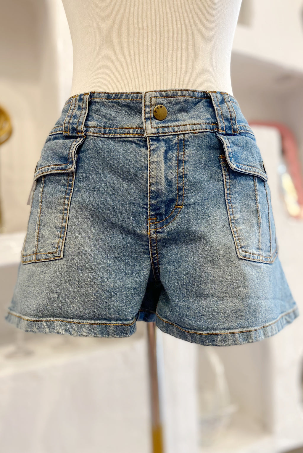 Y2K Jean Shorts