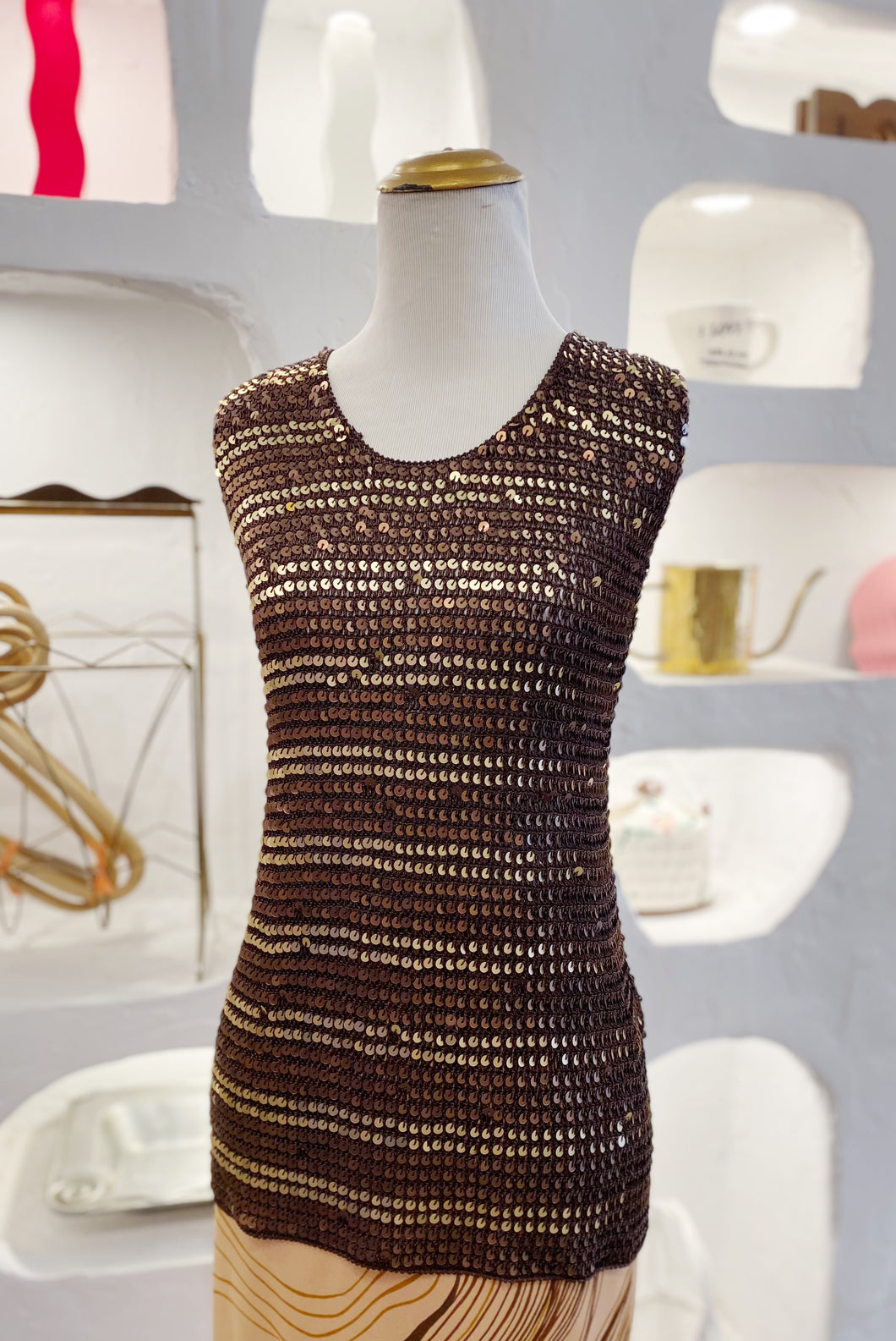 Sequin Crochet Top