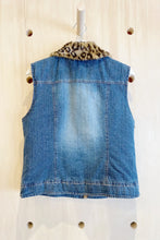 Fur Trim Jean Vest