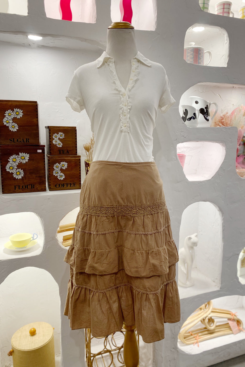 Tiered Ruffle Skirt
