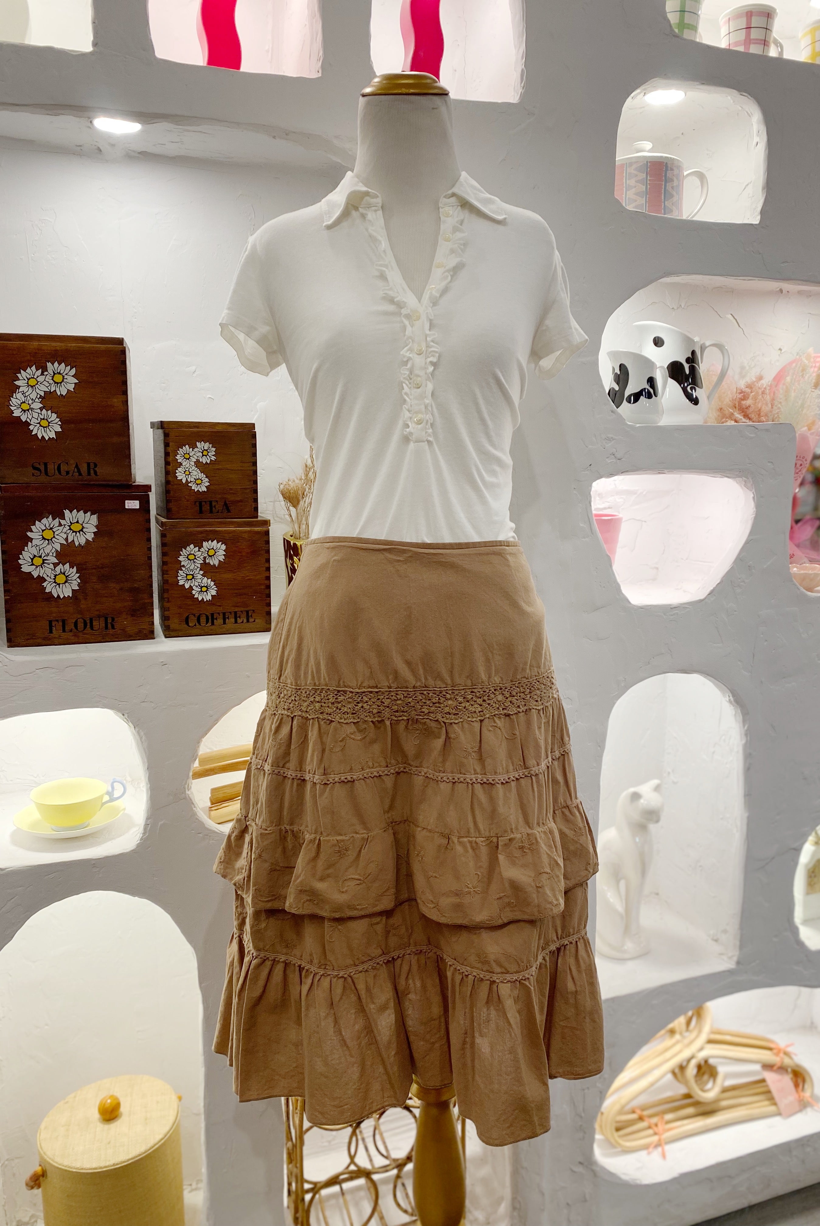 Tiered Ruffle Skirt