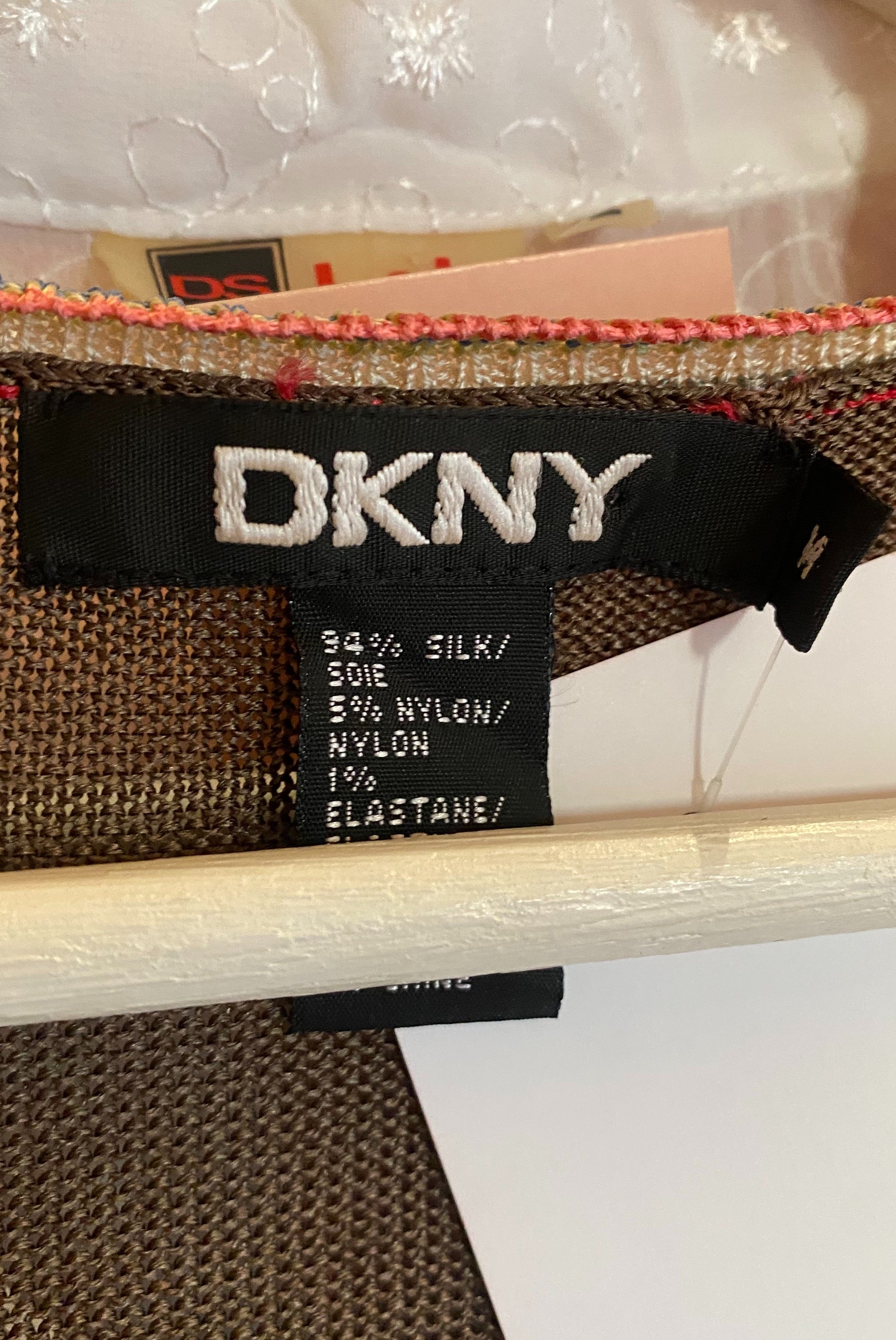 DKNY Silk Blend Knit Top