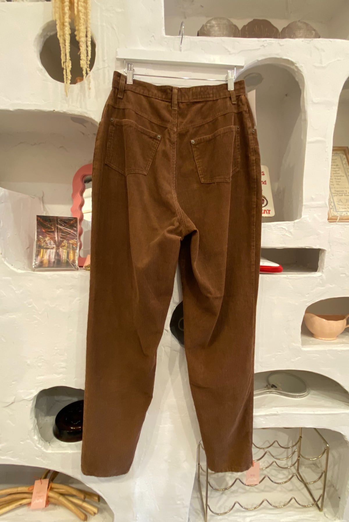 Vintage High Rise Brown Corduroy Pants