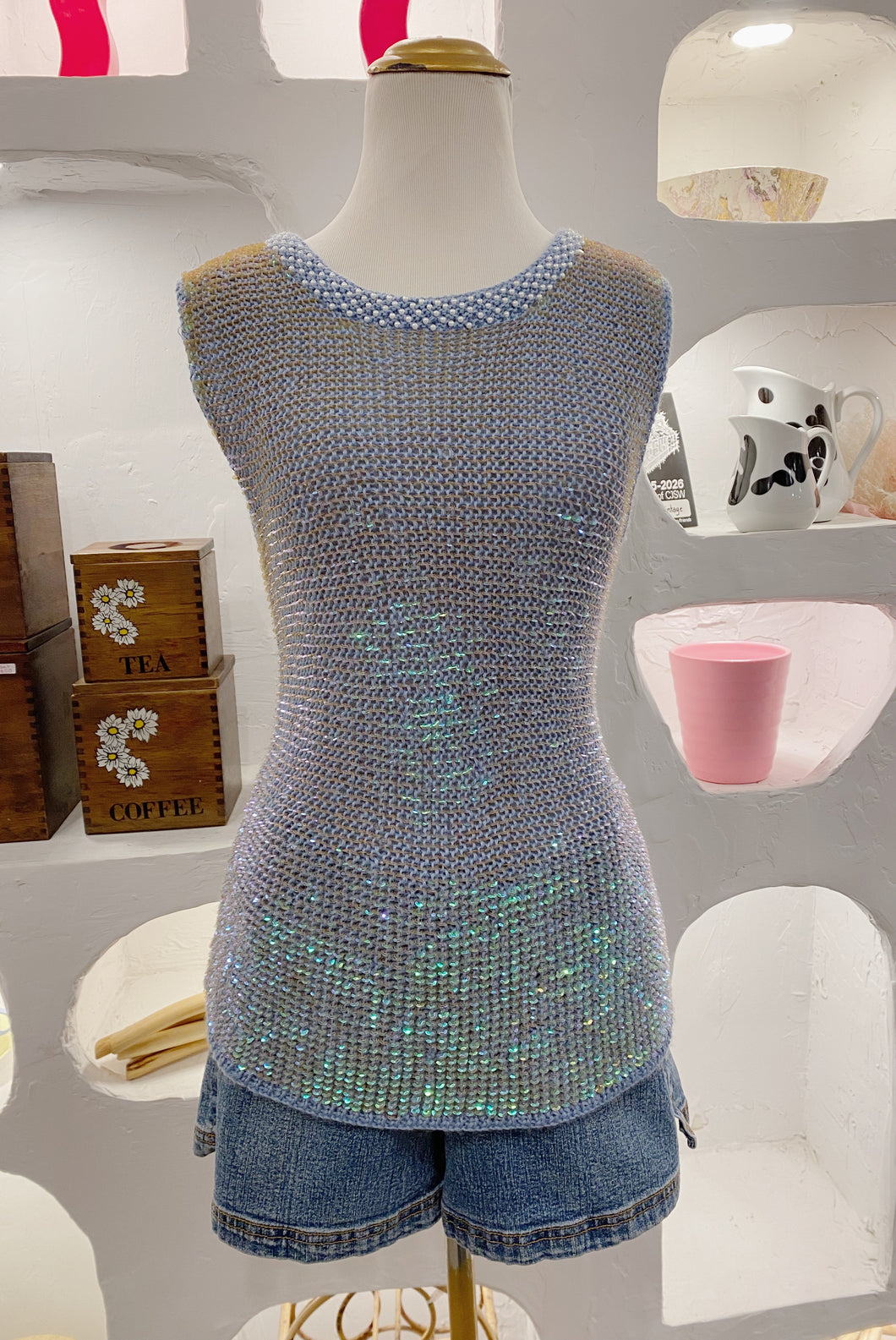 Knit Sequin Top