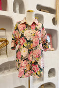 Silk Floral Button Up