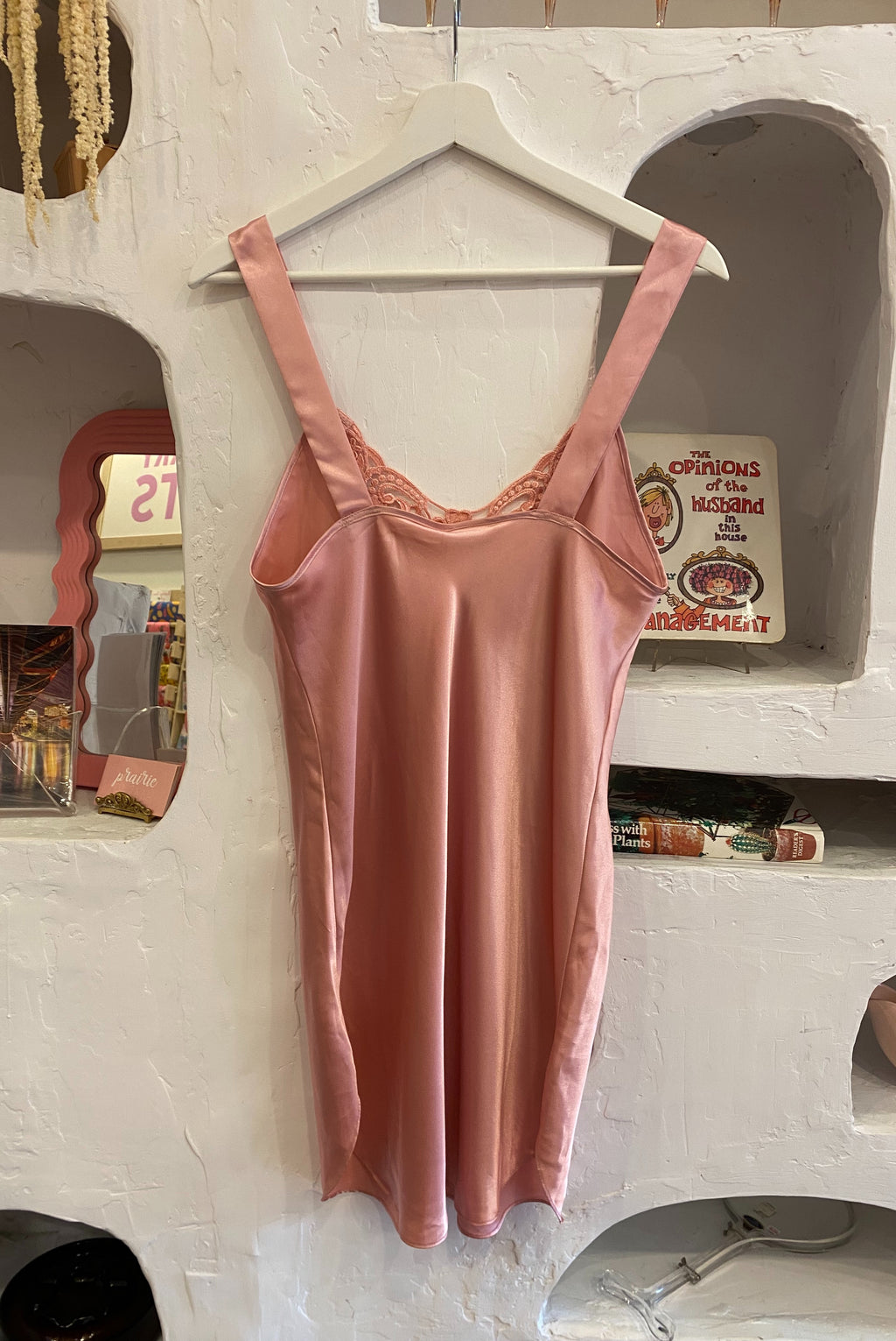 Dusty Pink Satin Slip Dress