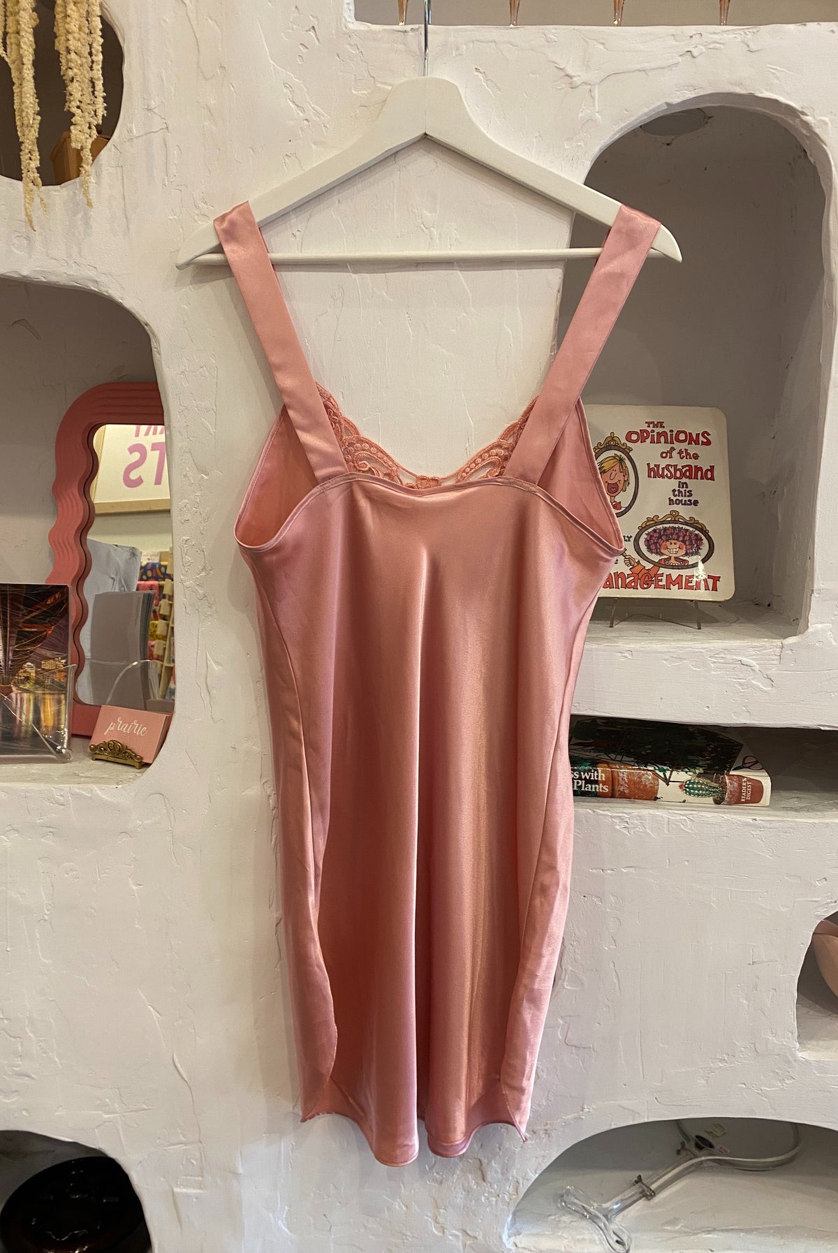 Dusty Pink Satin Slip Dress